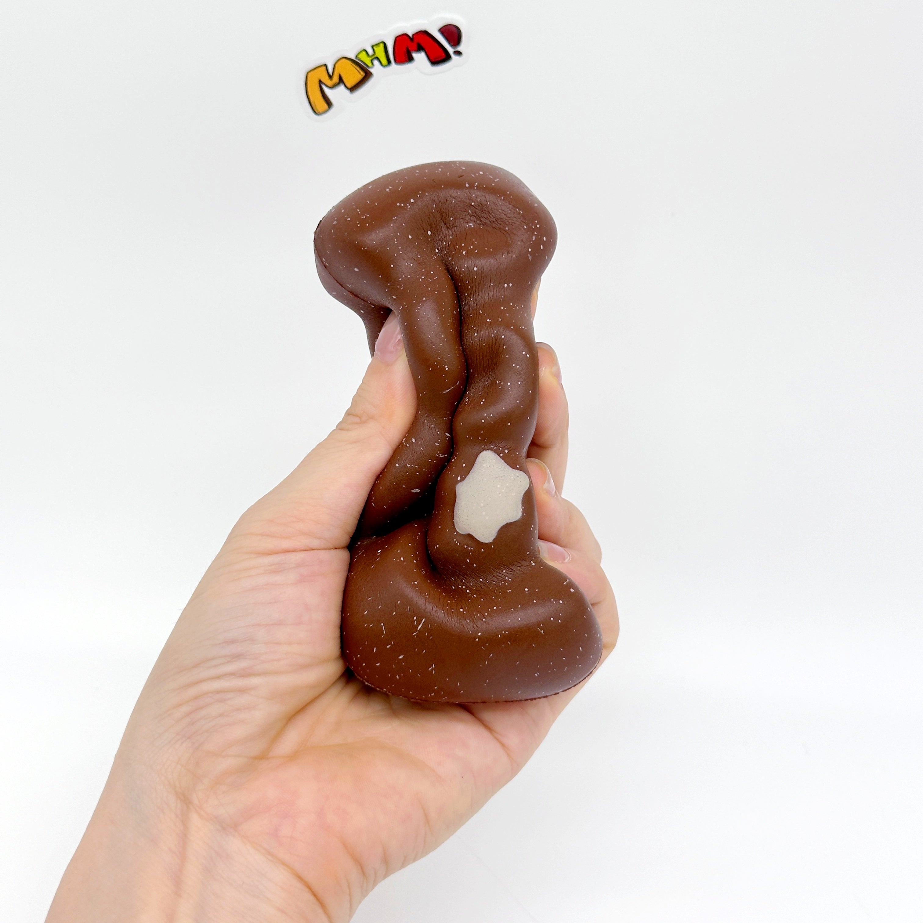 Slow Rise Chocolate Fried Dough Squishy - cute squishy toy packaging display