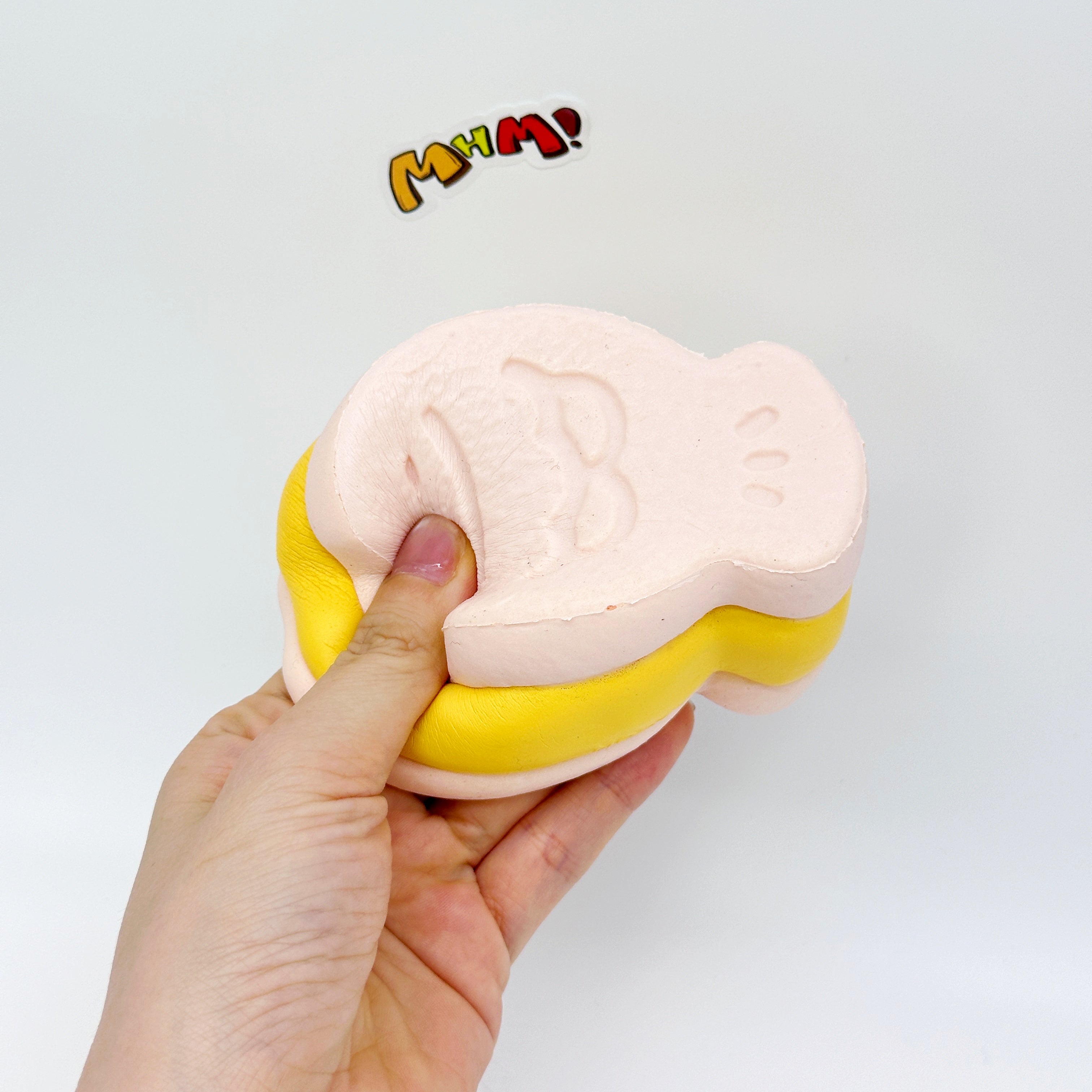 Taro/Strawberry Taiyaki Slow Rise Squishy Toy - kawaii squishy toy close up