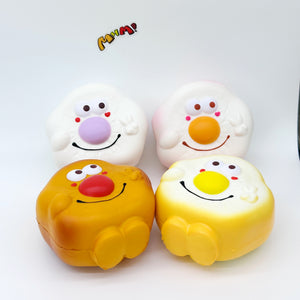 Kawaii Smiley Fried Egg Squishy - slow rising squishy toy product photo