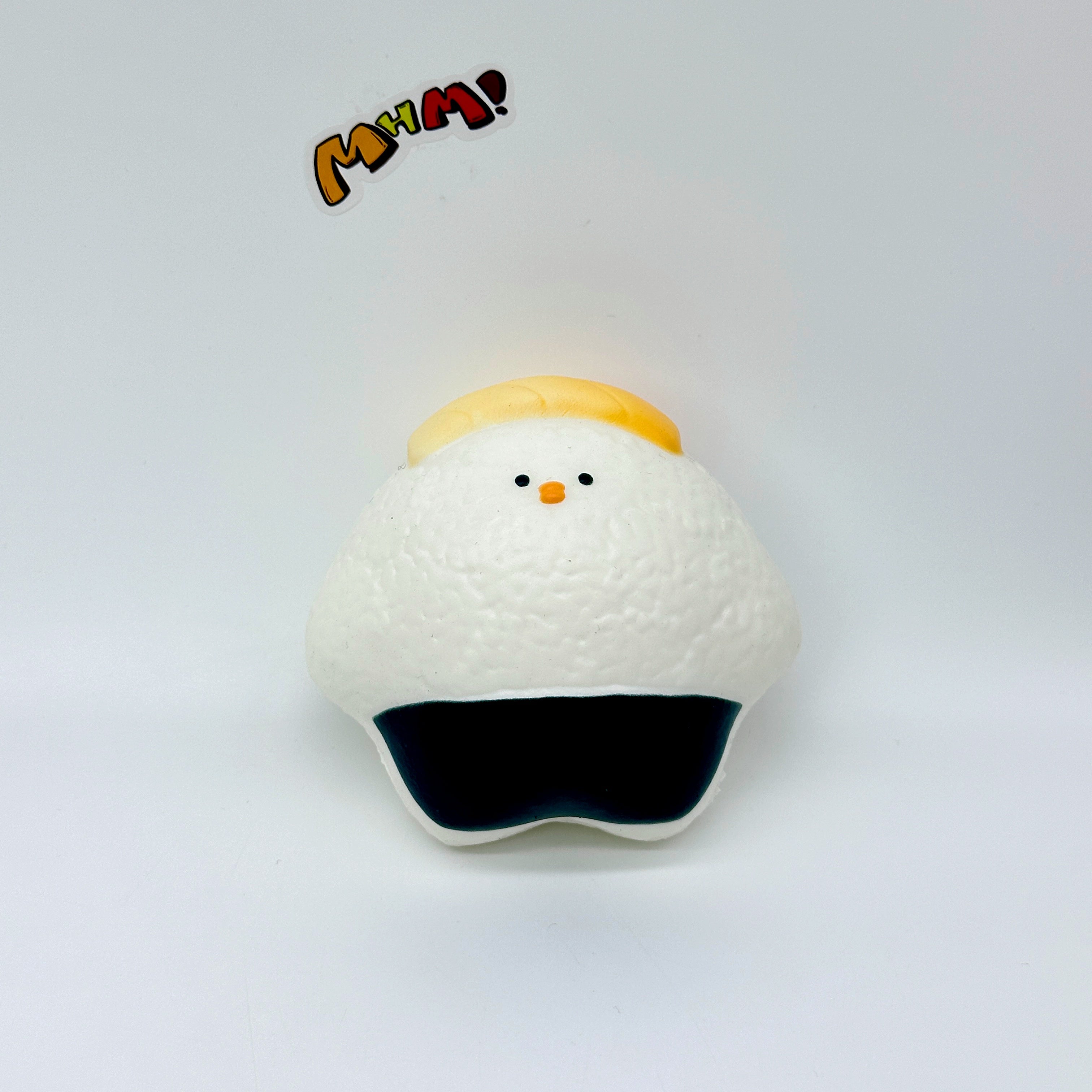 Slow recovery fish roe, salmon and chicken sushi Squishy - kawaii squishy toy close up