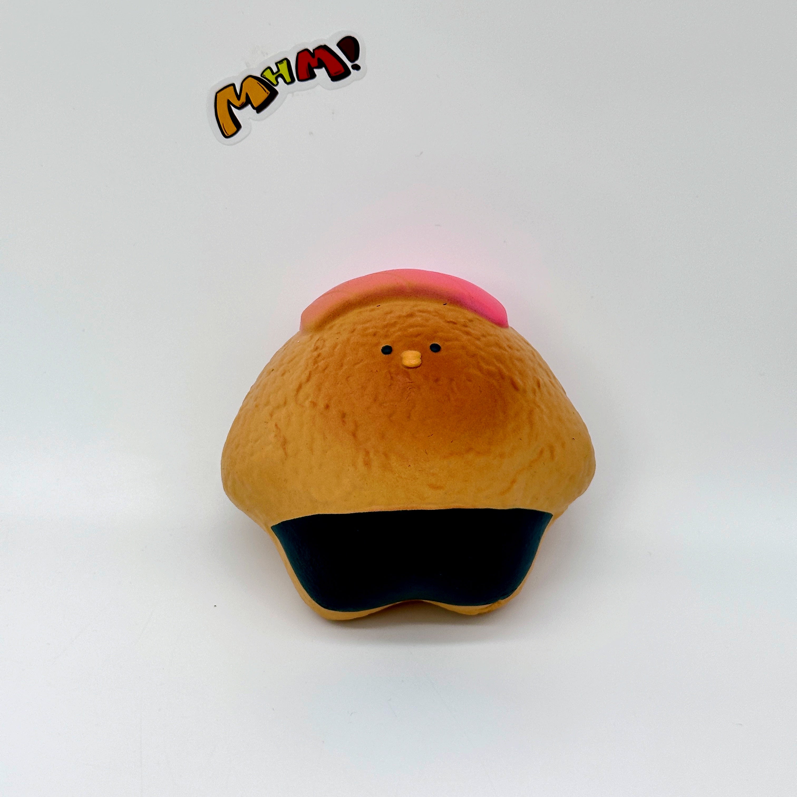 Slow recovery fish roe, salmon and chicken sushi Squishy - squishy stress relief toy detail shot