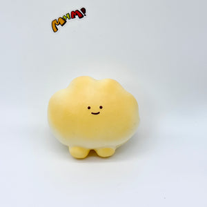 Slow Rise Rainbow Cloud Bread Squishy - kawaii squishy toy close up