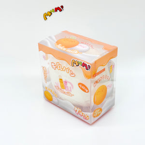 Cute Lychee Flavor Steamed Bun Stress Relief Toy - squishy toy size reference with hand