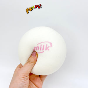 Cute Lychee Flavor Steamed Bun Stress Relief Toy - kawaii squishy toy close up