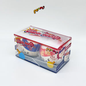 Must Win table tennis squishy set of 2 in clear display box with Table Tennis packaging