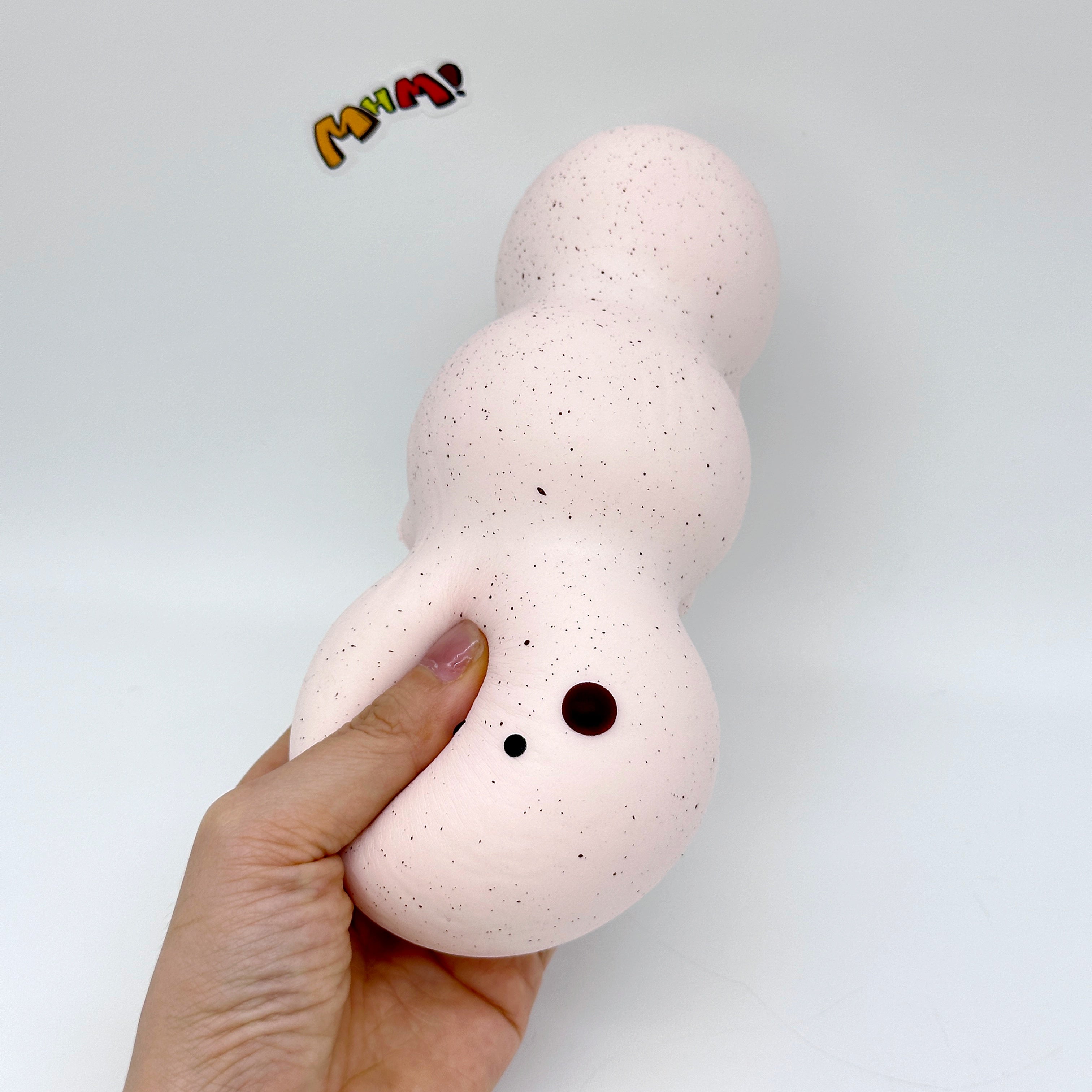 Fluffy Caterpillar Bread Squishy - soft foam stress relief squeeze toy