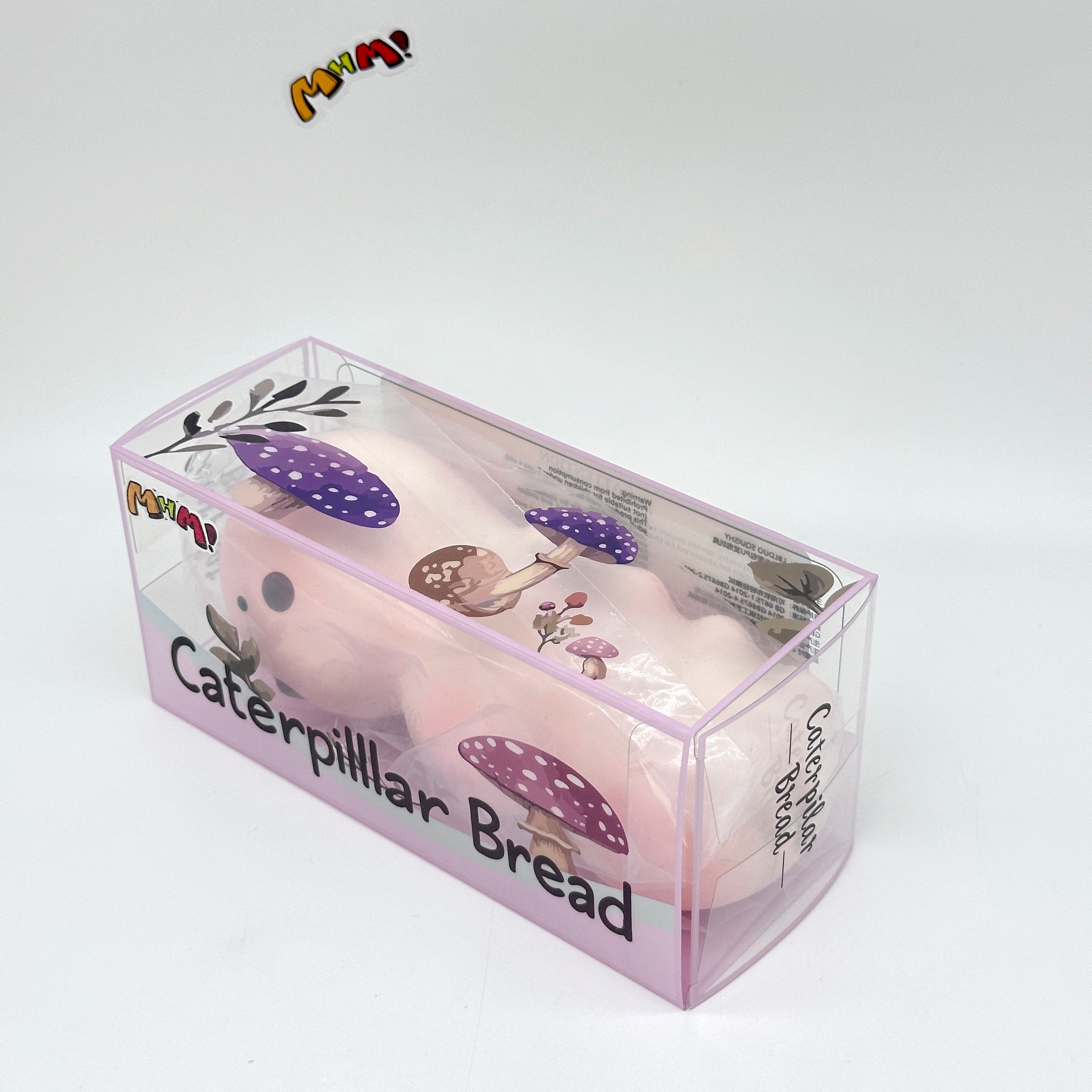 Fluffy Caterpillar Bread Squishy - kawaii stress relief squishy angle