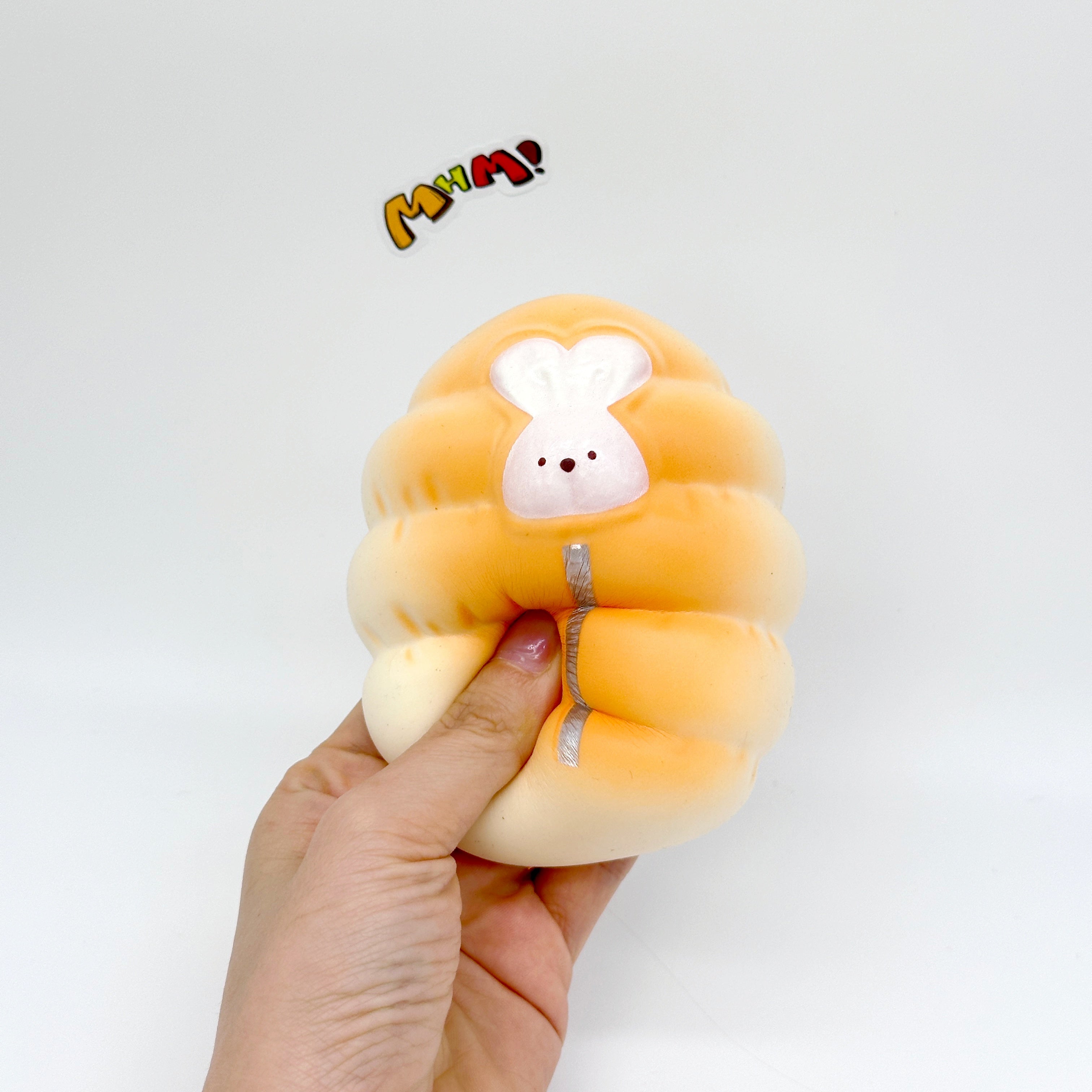 Sleepy Bunny in Sleeping Bag Squishy - soft foam stress relief squeeze toy