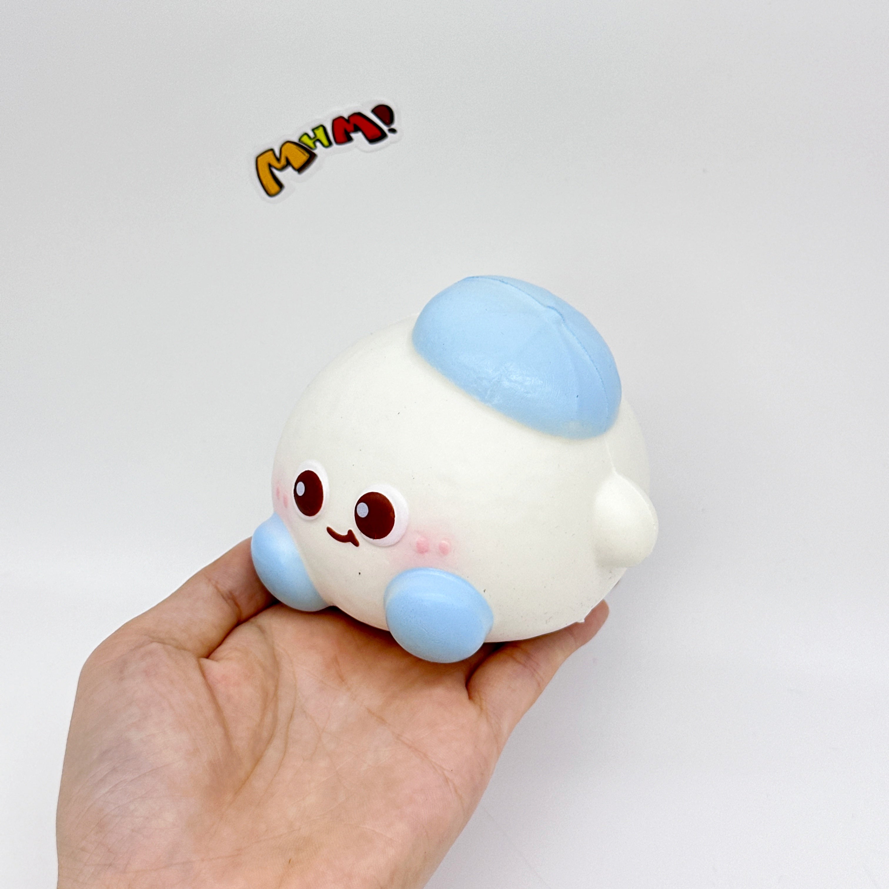 Blue Beret Dazed Ball Squishy Slow-Rise - squishy stress relief toy detail shot