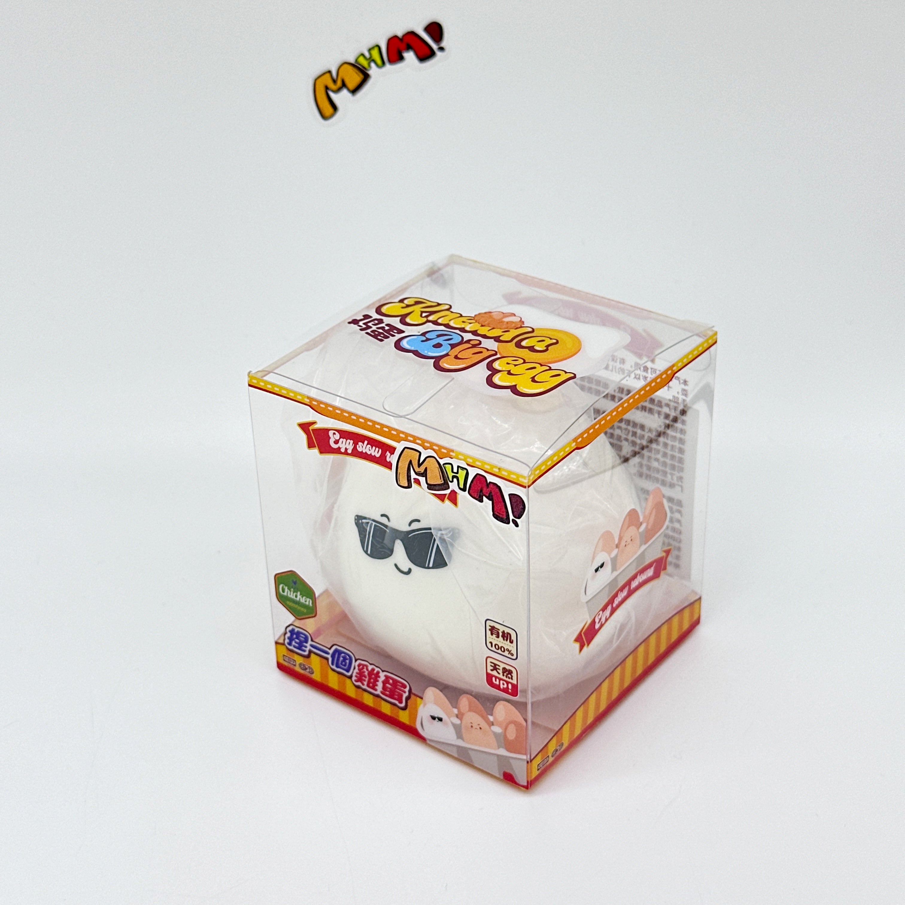 Boiled eggs and raw eggs, gently squish and have fun! - soft foam stress relief squeeze toy