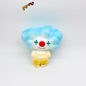 4 Colors Clown Squishy - Orange/Yellow/Green/Blue Cute Circus Slo - squishy stress relief toy detail shot