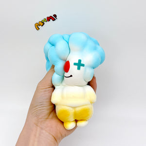 4 Colors Clown Squishy - Orange/Yellow/Green/Blue Cute Circus Slo - kawaii squishy toy collection photo