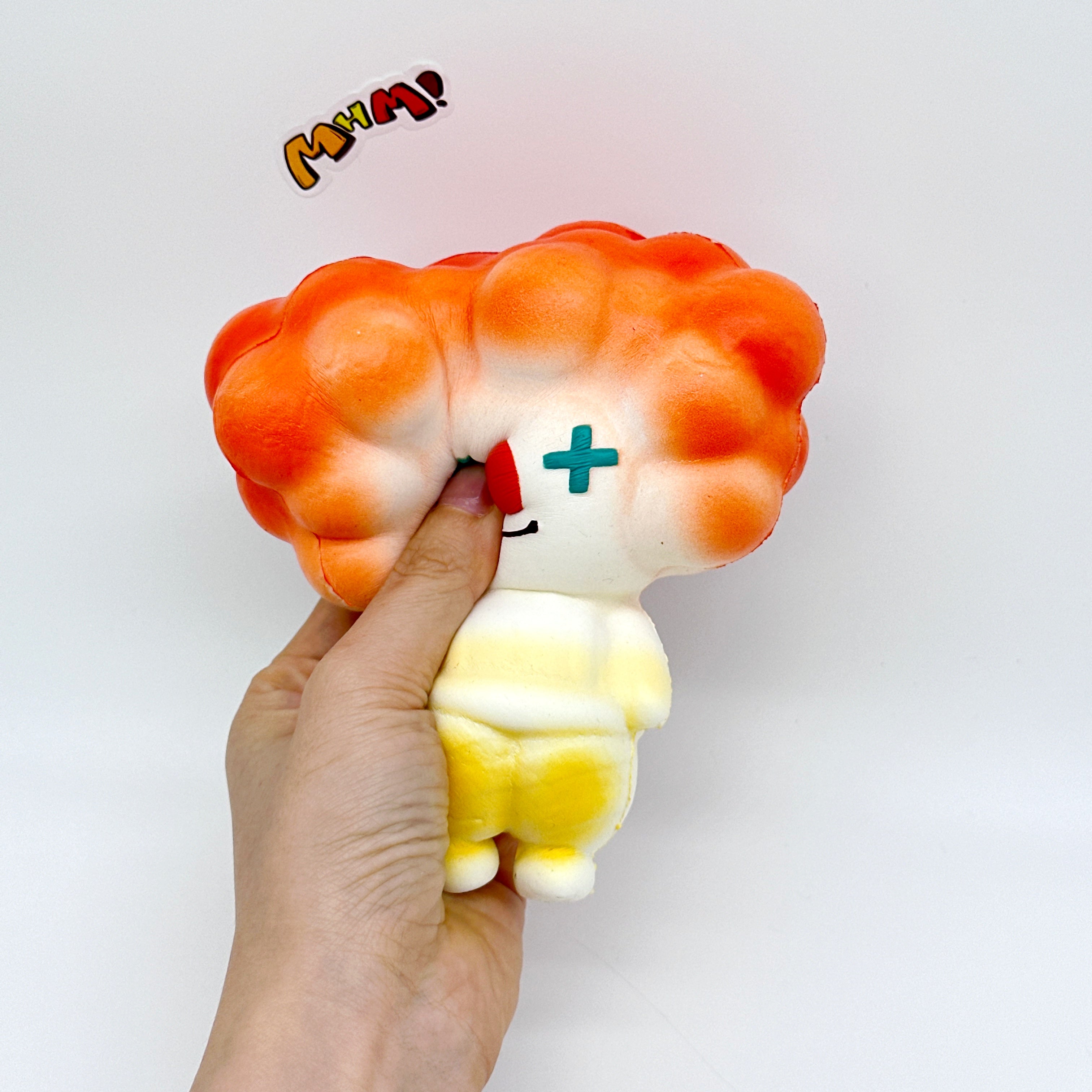 4 Colors Clown Squishy - Orange/Yellow/Green/Blue Cute Circus Slo - cute squishy toy packaging display