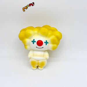 4 Colors Clown Squishy - Orange/Yellow/Green/Blue Cute Circus Slo - soft slow rise fidget toy front view