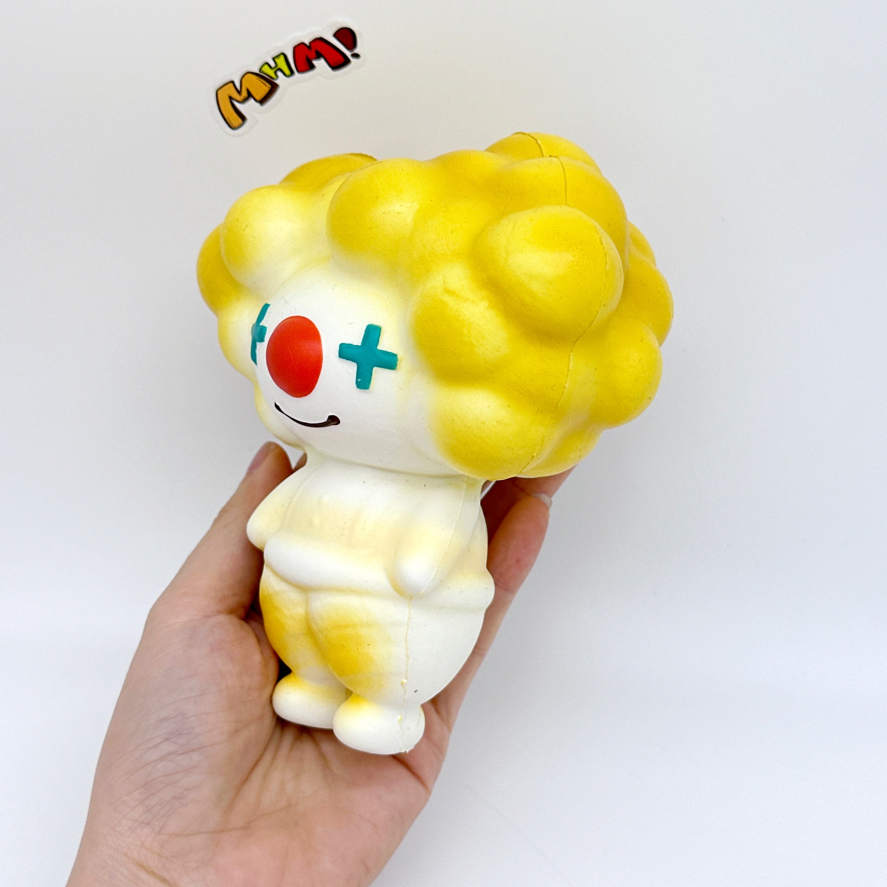 4 Colors Clown Squishy - Orange/Yellow/Green/Blue Cute Circus Slo - slow rise fidget toy texture close up