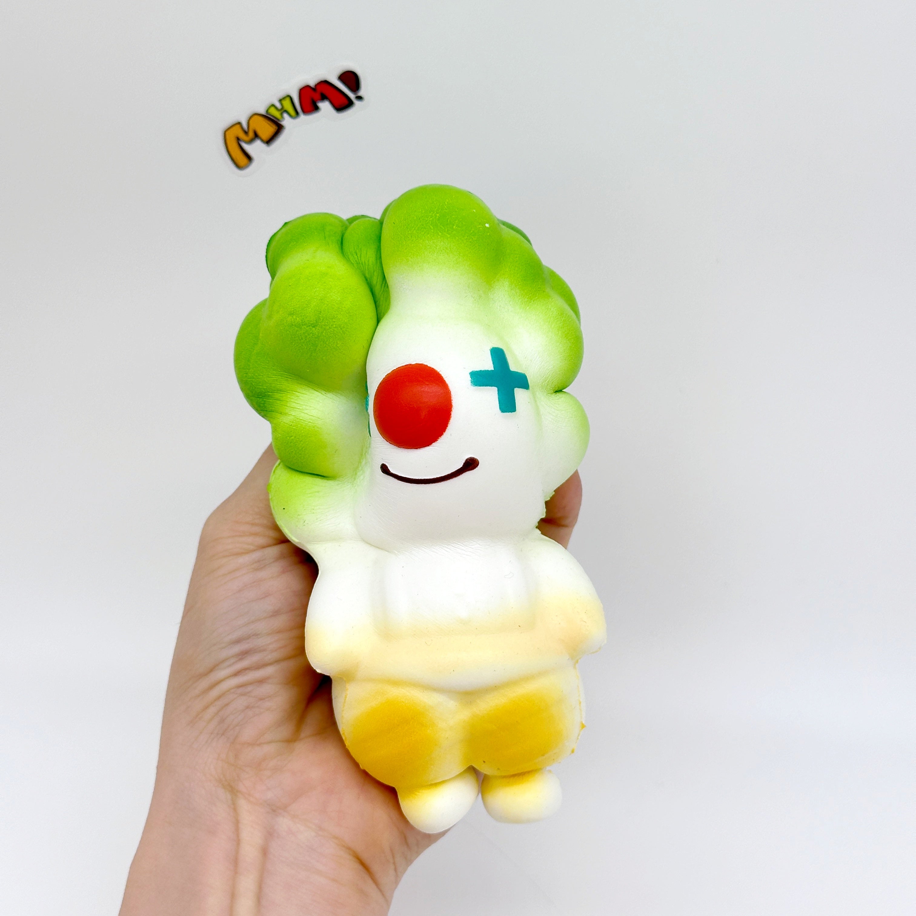 4 Colors Clown Squishy - Orange/Yellow/Green/Blue Cute Circus Slo - slow rise toy hand squeeze demo