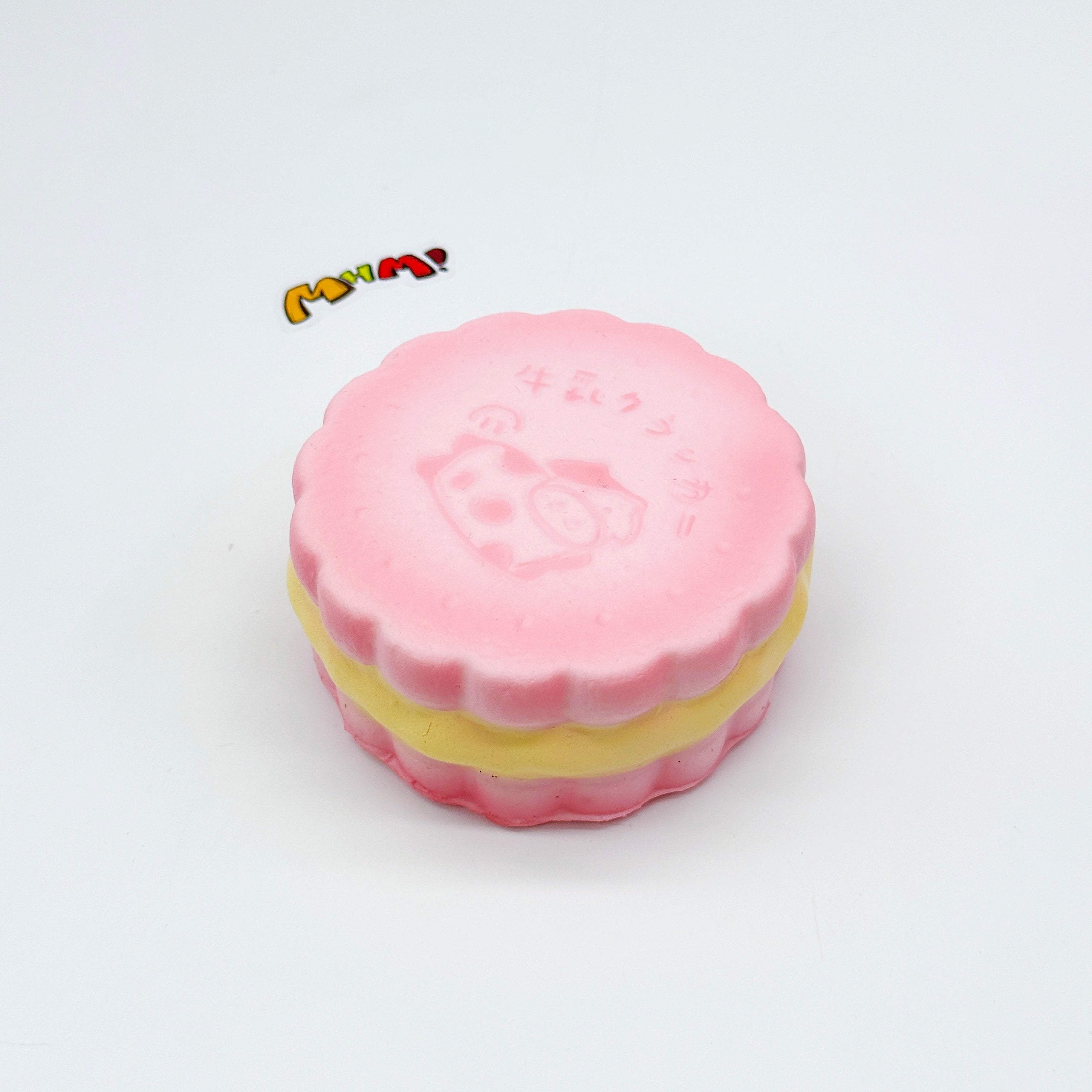 Puff Milk Sandwich Cookie Squishy | Cute Japanese Snack Slow Risi - squishy stress relief toy detail shot