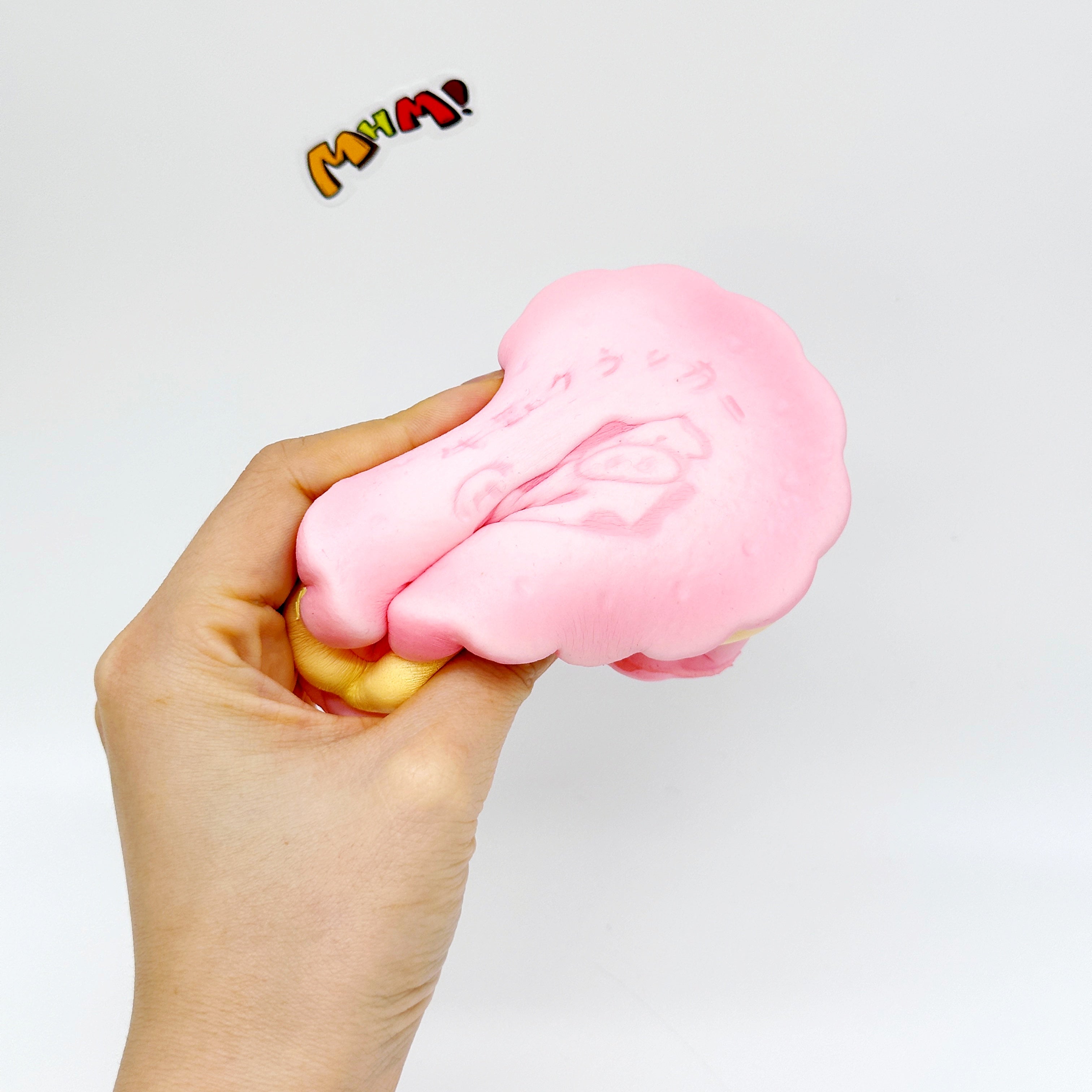 Puff Milk Sandwich Cookie Squishy | Cute Japanese Snack Slow Risi - squishy toy size reference with hand