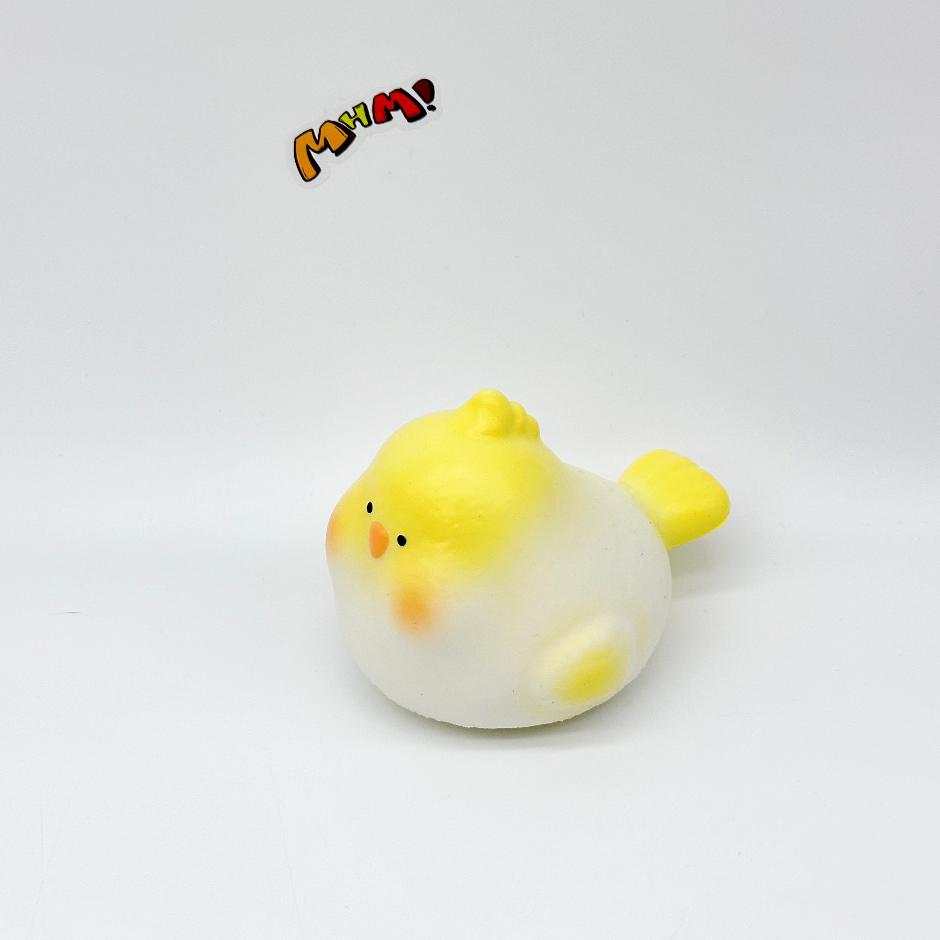 Cockatiel Squishy - Blue & Yellow Cute Parrot Slow Rising Stress  - squishy stress relief toy detail shot