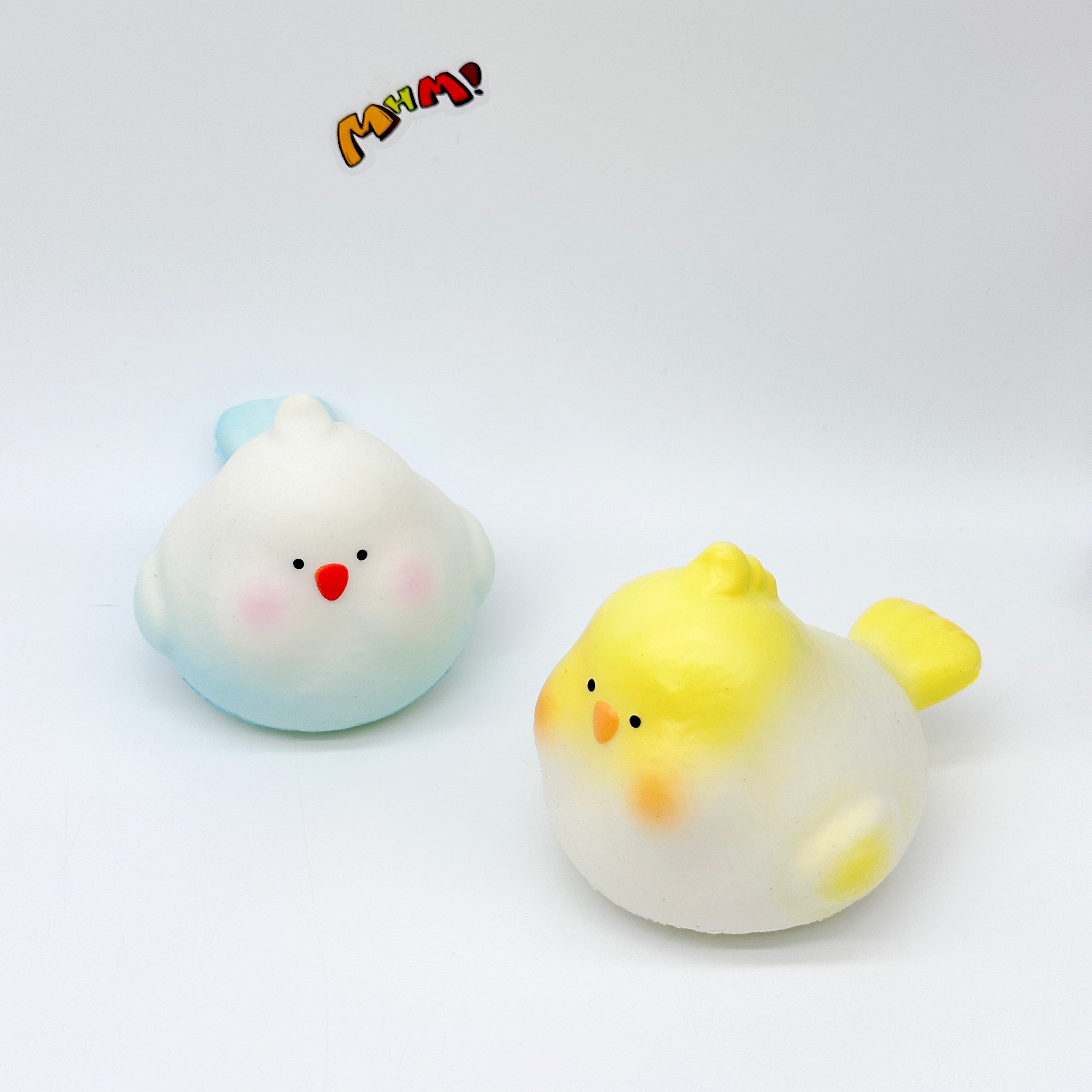Cockatiel Squishy - Blue & Yellow Cute Parrot Slow Rising Stress  - slow rising squishy toy product photo