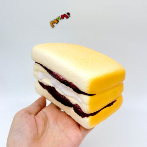 Purple Rice Bread Squishy | Cute Asian Snack Slow Rising Stress R - kawaii squishy toy close up