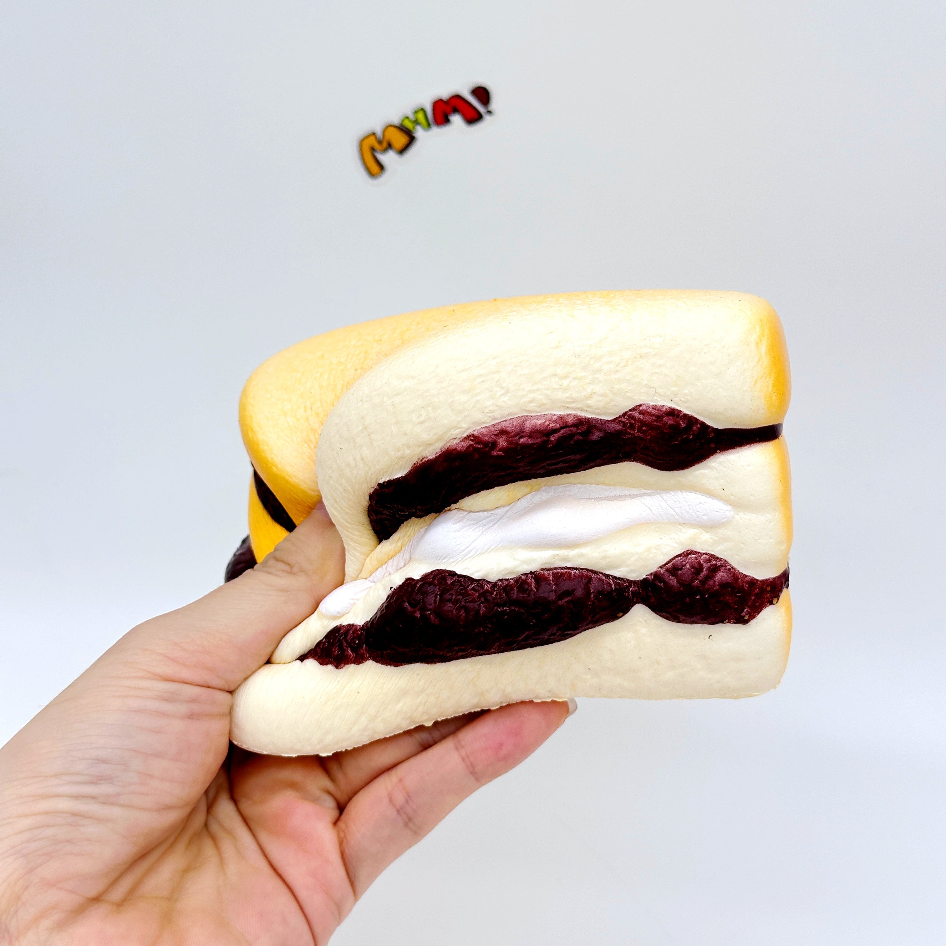 Purple Rice Bread Squishy | Cute Asian Snack Slow Rising Stress R - slow rise fidget toy texture close up