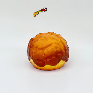 Brown Sugar Pearl Puff Squishy - Soft Cream Bun Slow Rising Squee - squishy stress relief toy detail shot