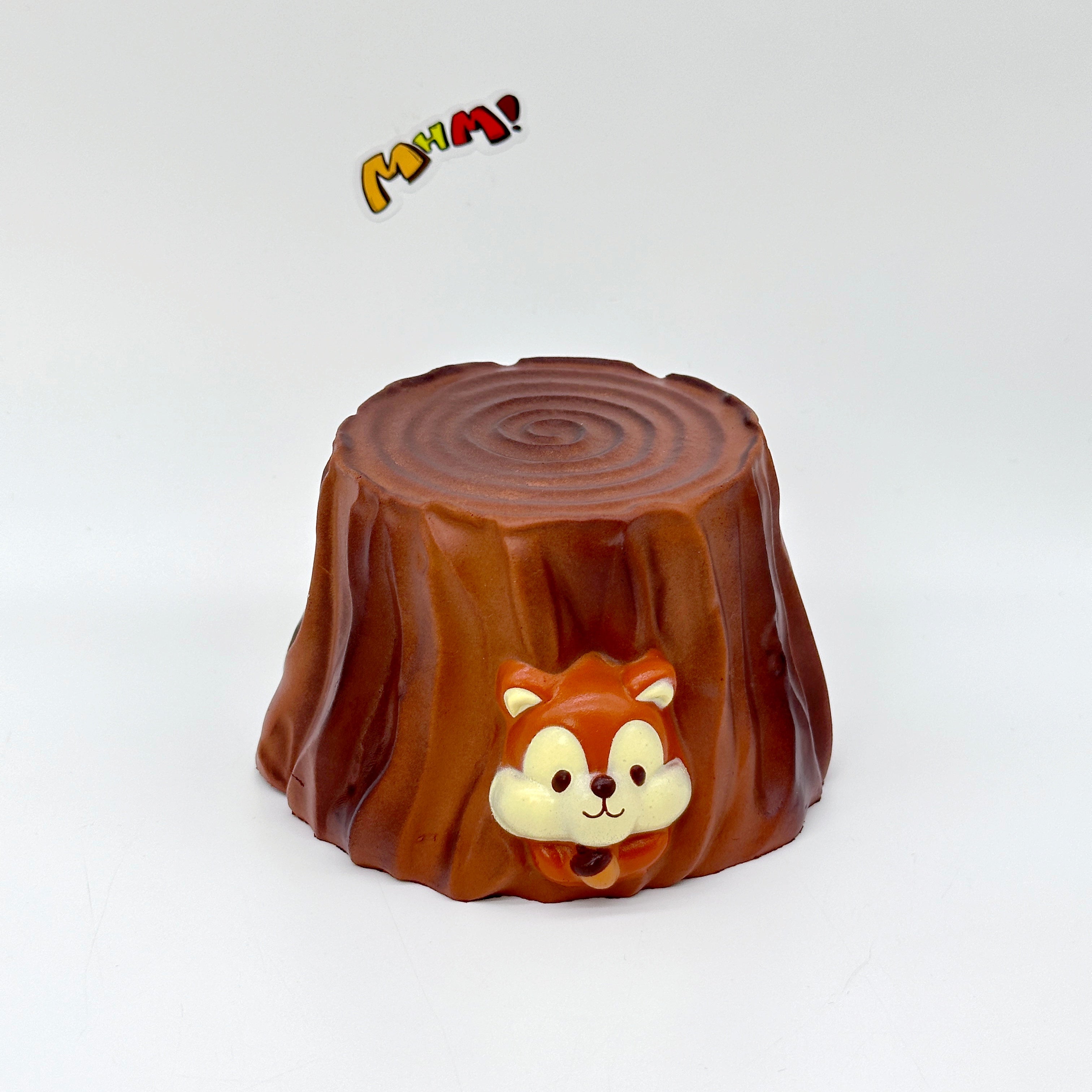 リス切り株スクイーズ かわいいアニマルテーマ ゆっくり戻る – MHM squishy