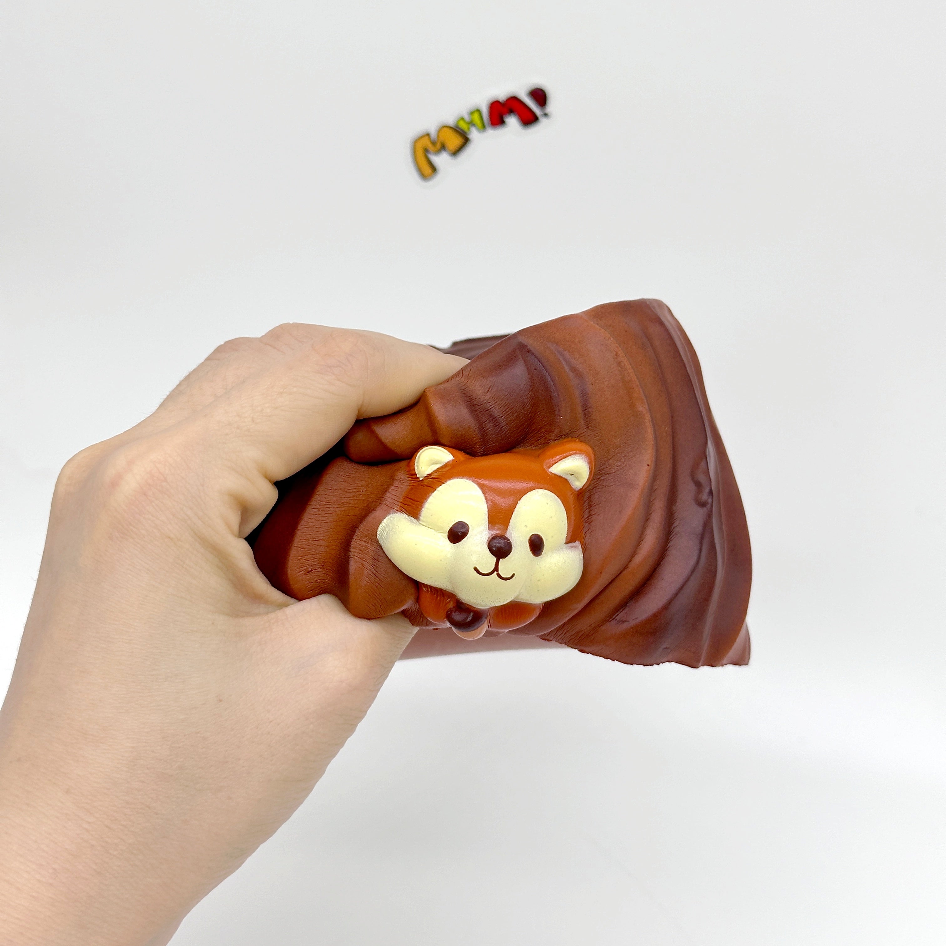 Squirrel Tree Stump Squishy | Cute Animal Themed Slow Rising Stre - kawaii squishy toy close up
