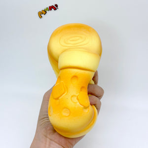 Bread Crocs Slipper Squishy | Cute Food-Shaped Slow Rising Stress - slow rise fidget toy texture close up