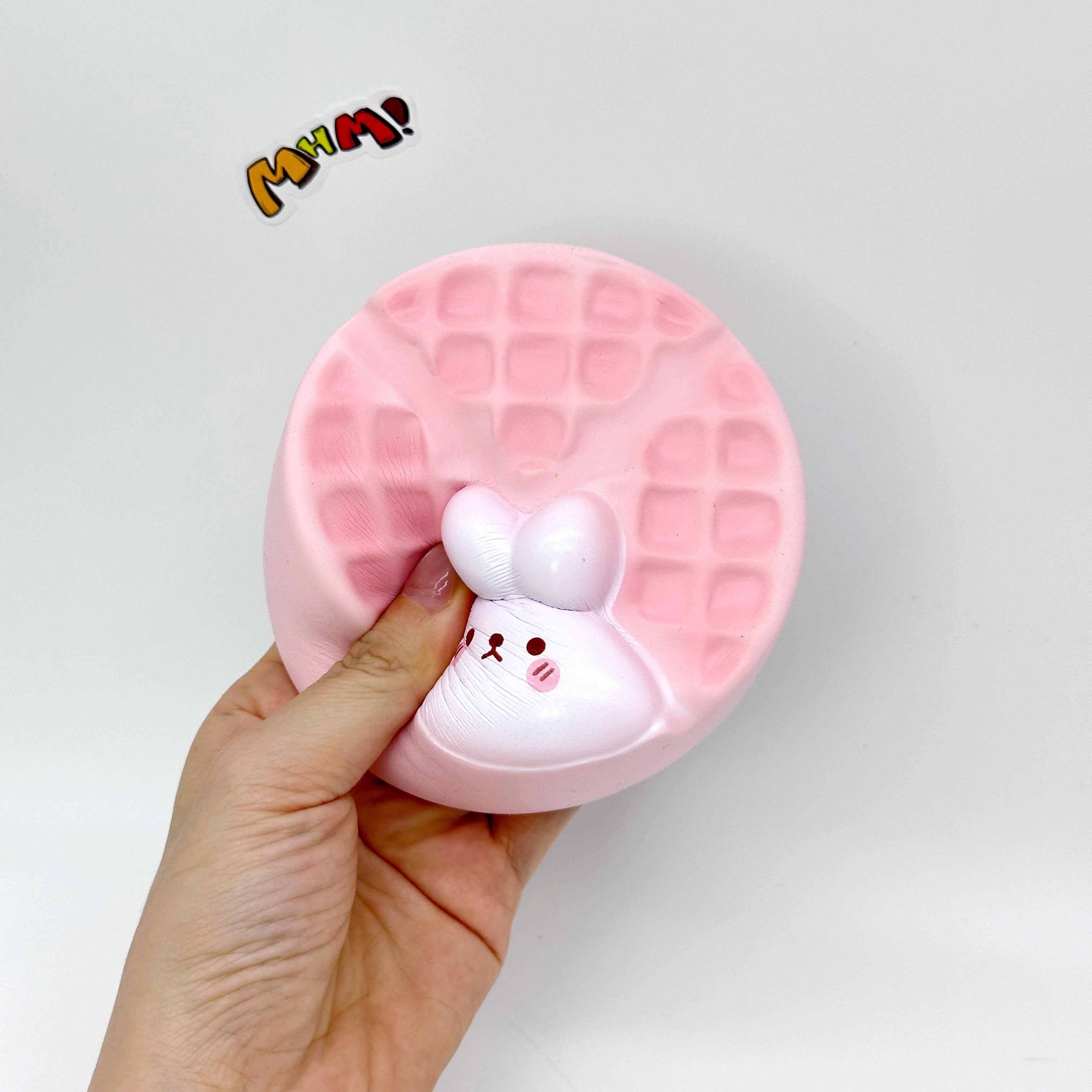 Bunny & Bear Waffle Squishy | Cute Animal Waffle Slow Rising Stre - cute squishy toy packaging display