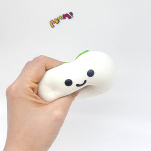 Lucky Persimmon Squishy - White & Pink Cute Persimmon Slow Rising - slow rising toy top view