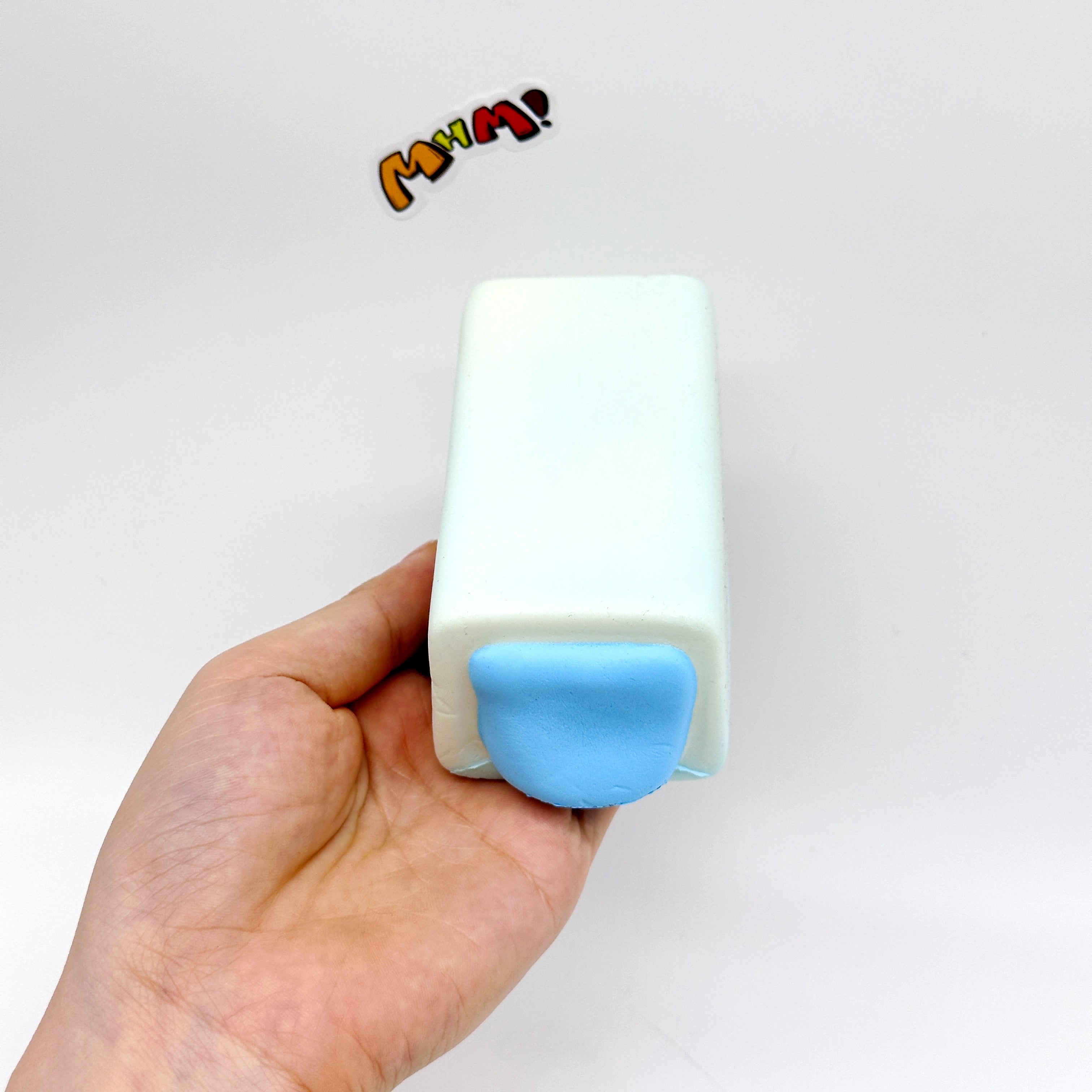 Mint Gummy Squishy | Candy Themed Slow Rising Stress Relief Toy - slow rising squeeze toy side angle view