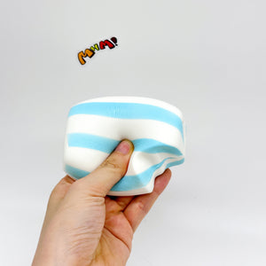 Blue Striped Fruit Gummy Squishy | Candy Themed Slow Rising Stres - cute squishy toy packaging display