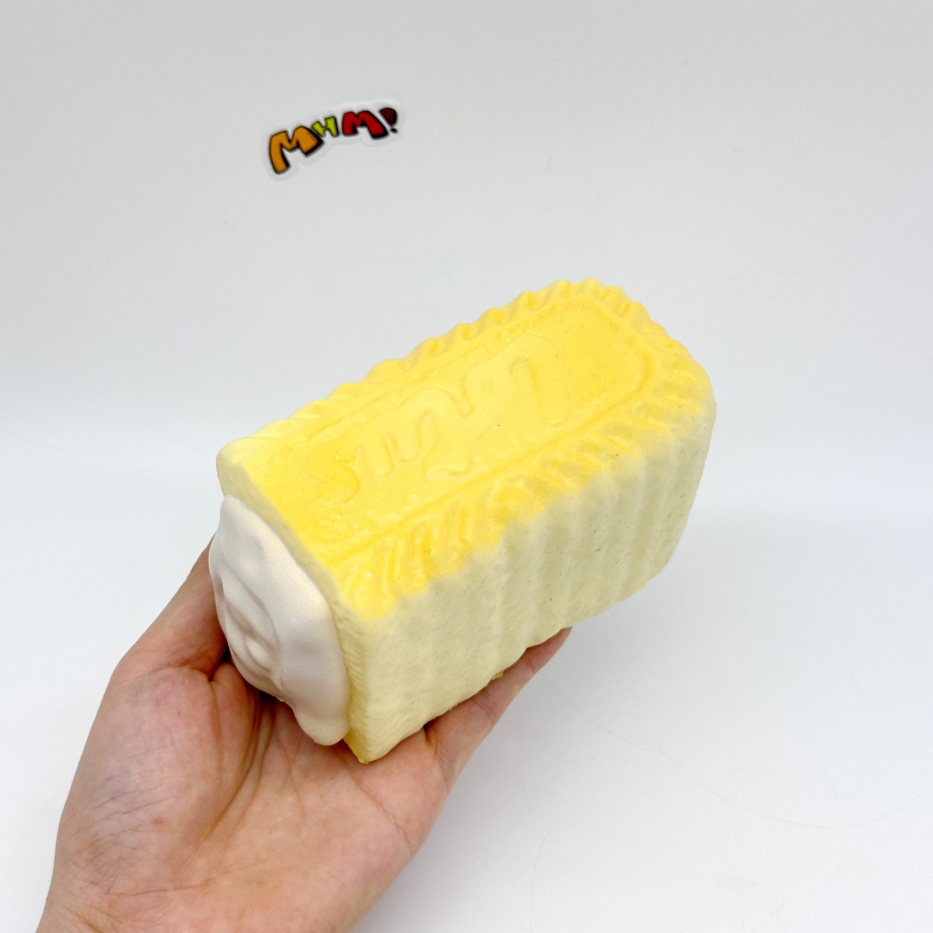 Thick Cream Filled Milk Biscuit Squishy | Snack Themed Slow Risin - soft foam stress relief squeeze toy