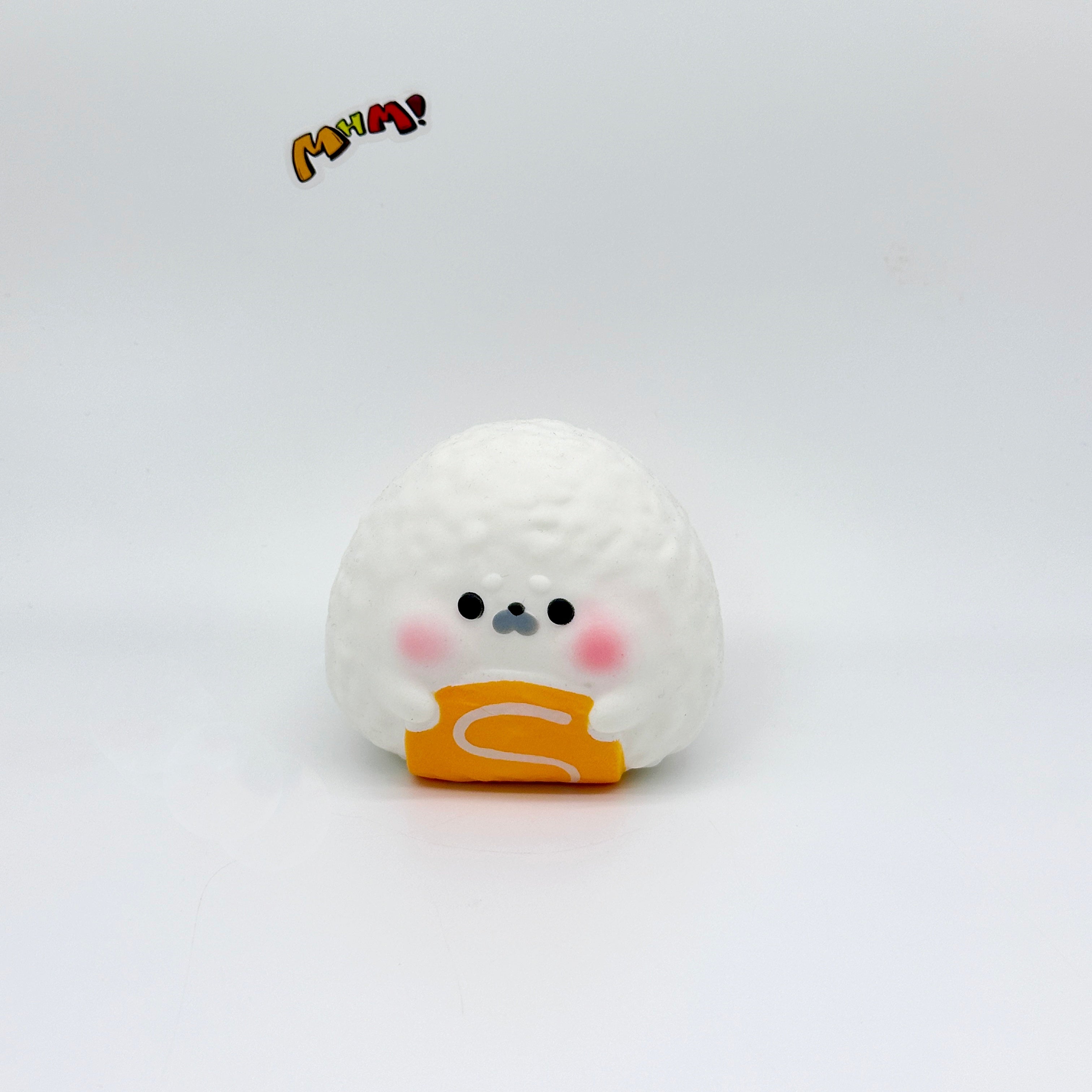 🍙 Mayonnaise Seal Onigiri Squishy | Japanese Food Themed Slow Rising Stress Relief Toy