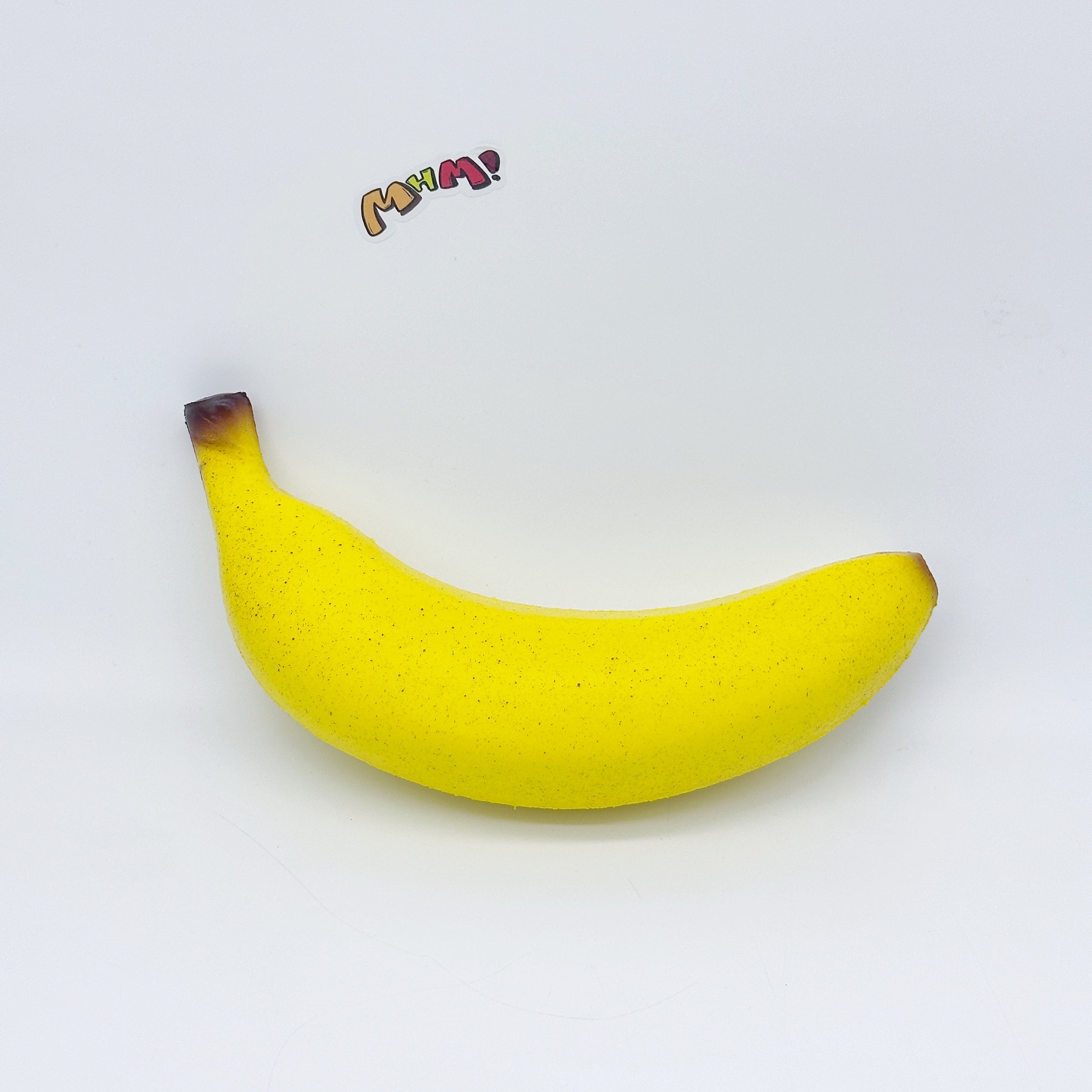 Jumbo Sticky Banana Squishy - Slow Rising Realistic Fruit Toy | Big Yellow Stress Relief Fidget