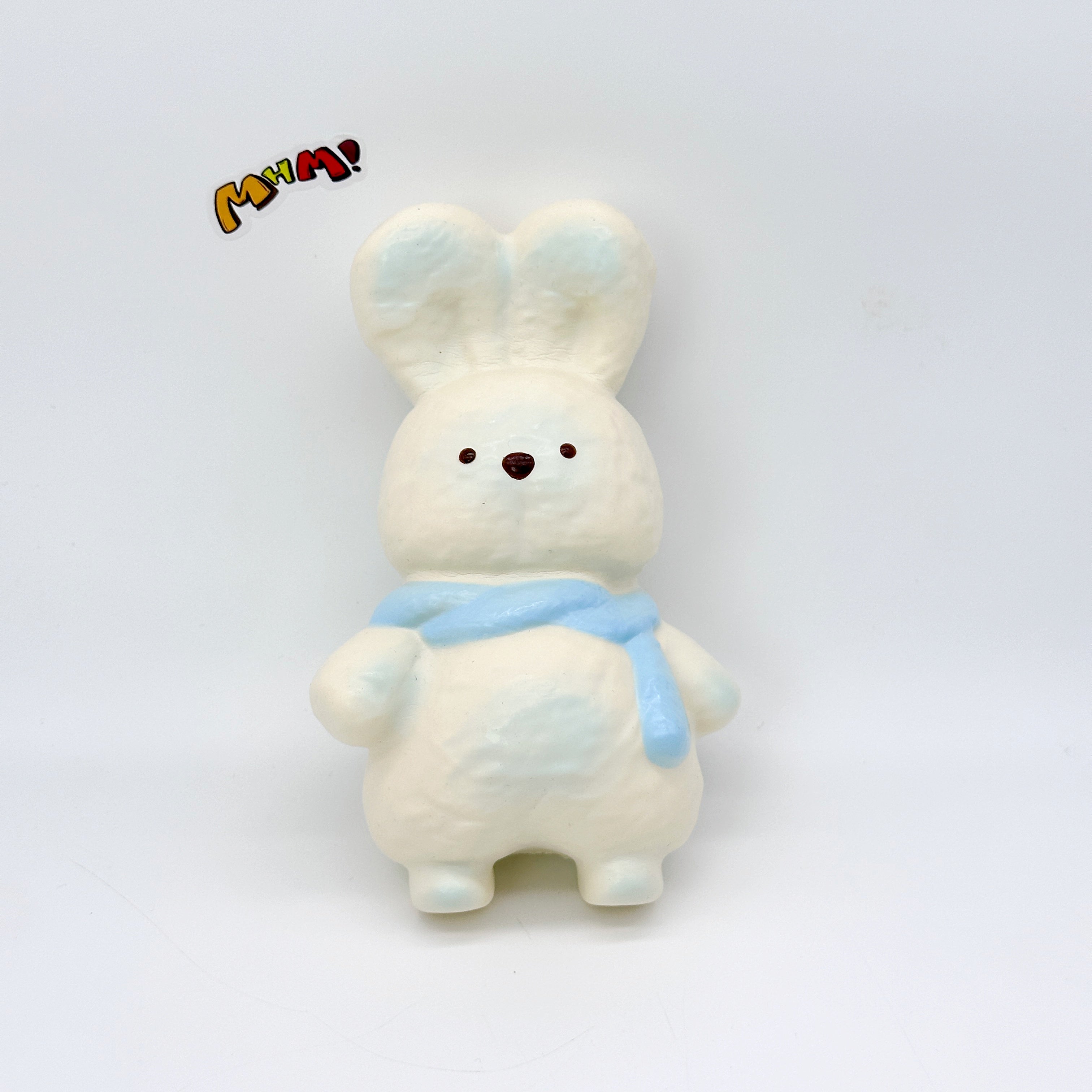 🐰 Squishy Lapin Écharpe Bleue | Jouet Anti-Stress Animal Mignon à Remontée Lente