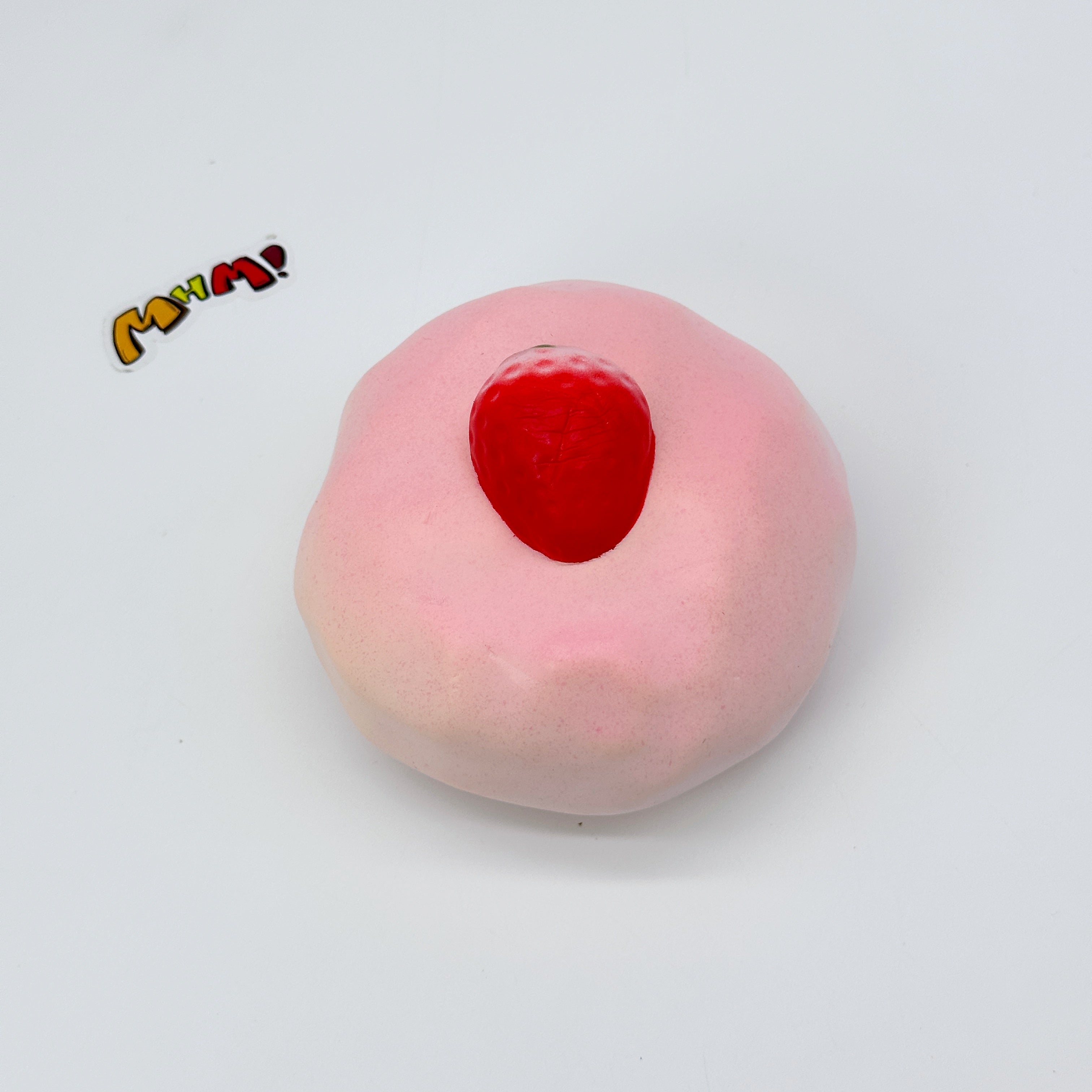 🍓 Pink Strawberry Soufflé Squishy | Dessert Themed Slow Rising Stress Relief Toy
