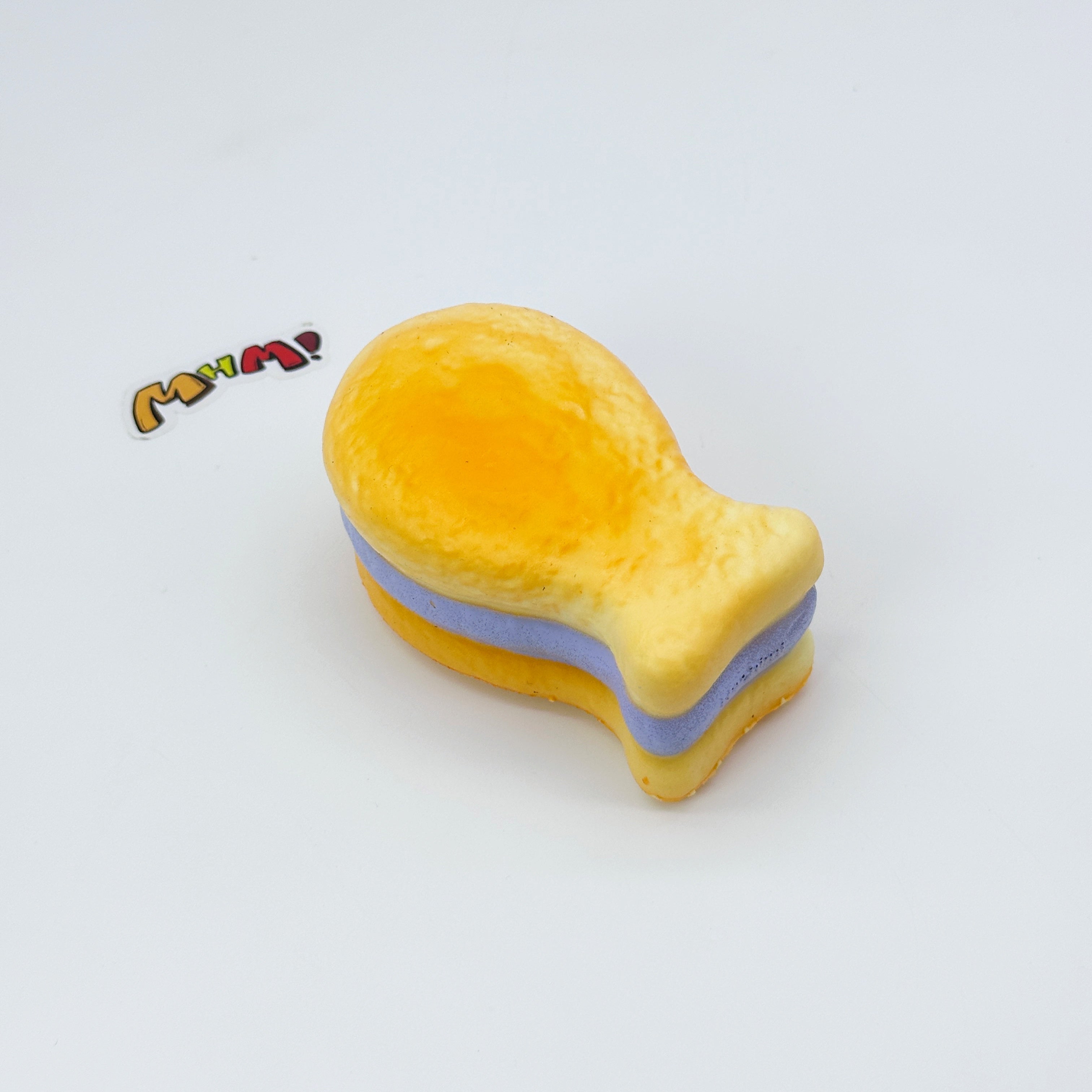 🐟 Purple Filling Fish Cake Squishy | Snack Themed Slow Rising Stress Relief Toy