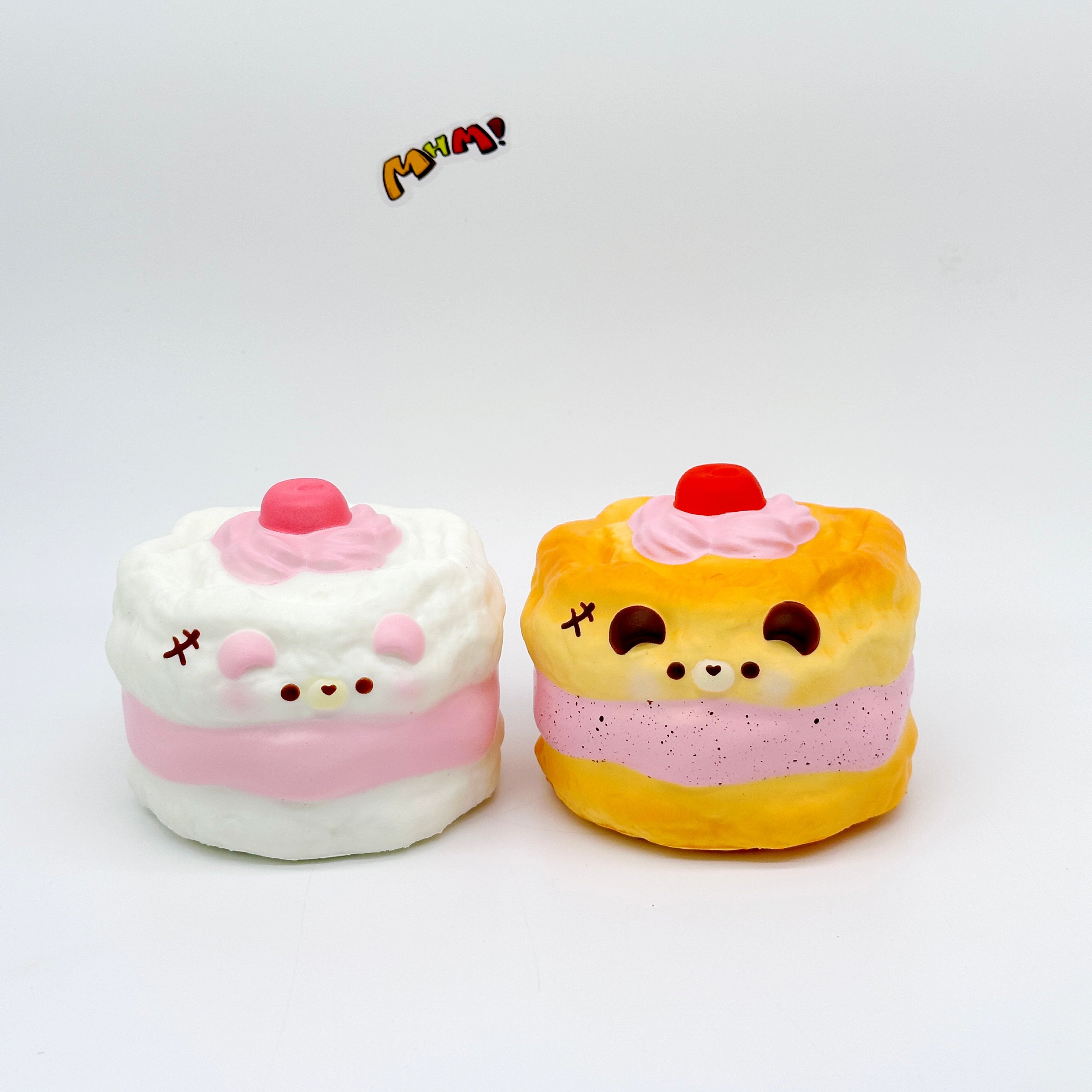 🐻 Squishy Gâteau Chiffon Ours | Jouet Anti-Stress à Remontée Lente Thème Boulangerie 2 Styles