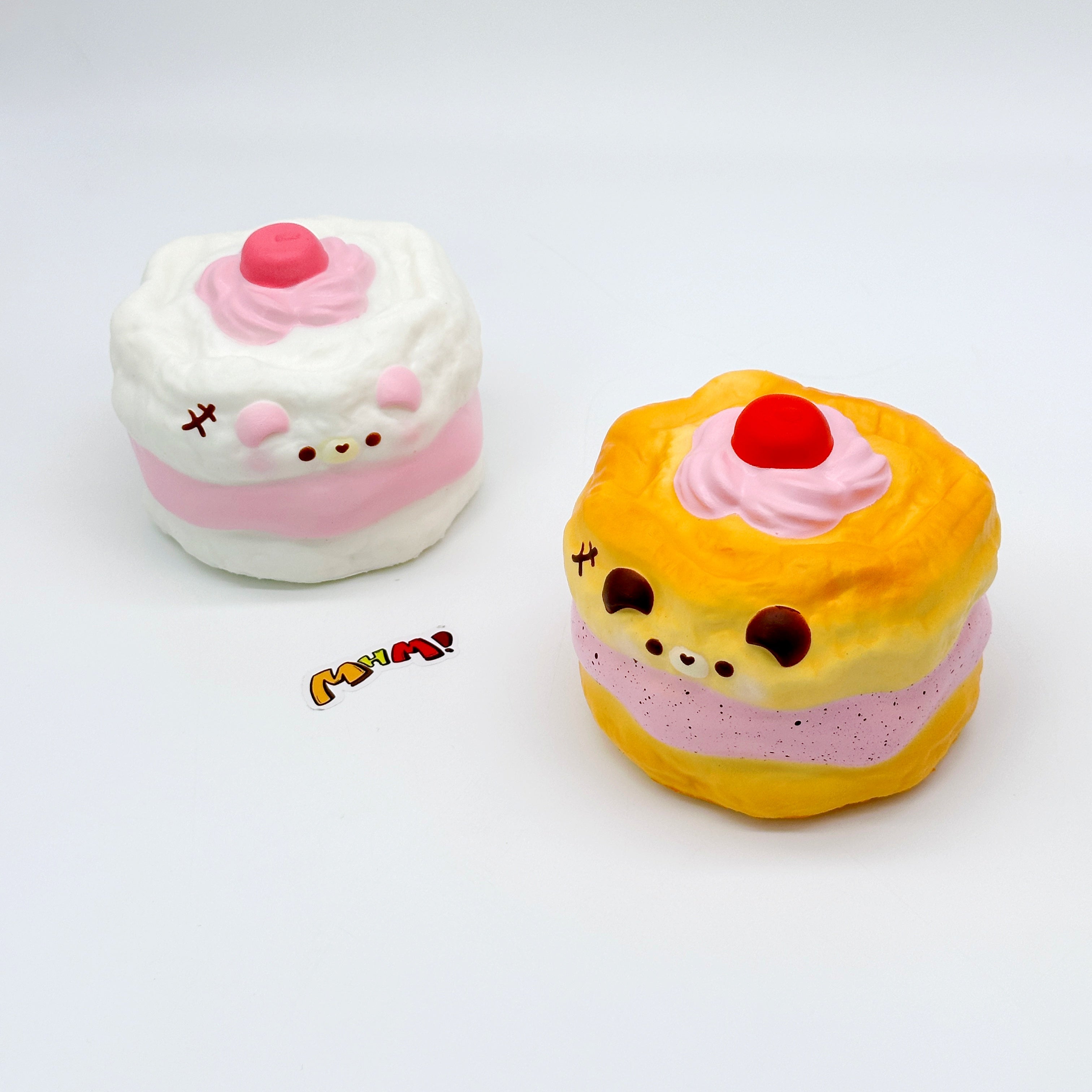 🐻 Squishy Gâteau Chiffon Ours | Jouet Anti-Stress à Remontée Lente Thème Boulangerie 2 Styles