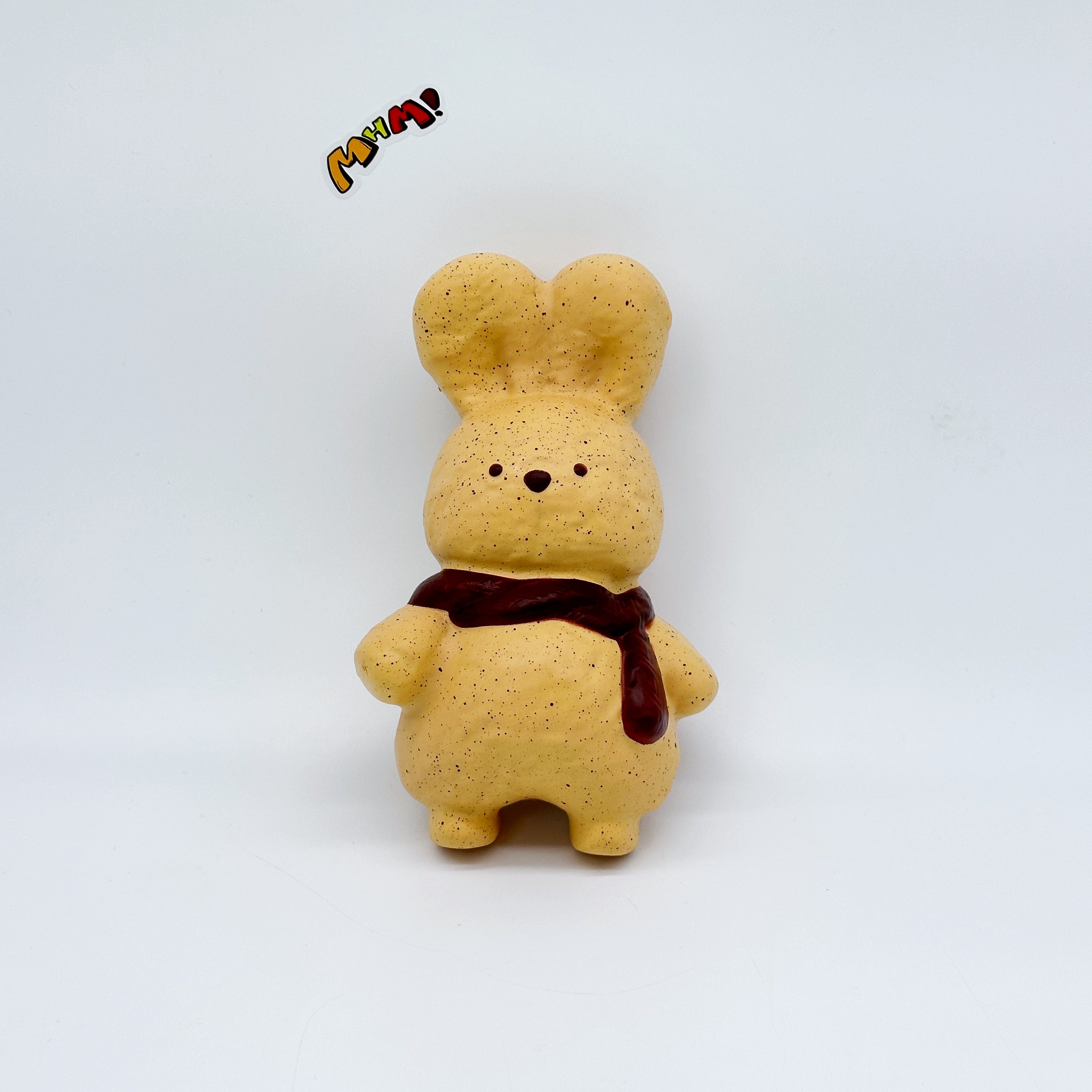 Juguete antiestrés de conejo de la serie MHM Animal (marrón, tamaño normal): pegajoso, húmedo, suave y de rebote lento, ideal como regalo navideño.