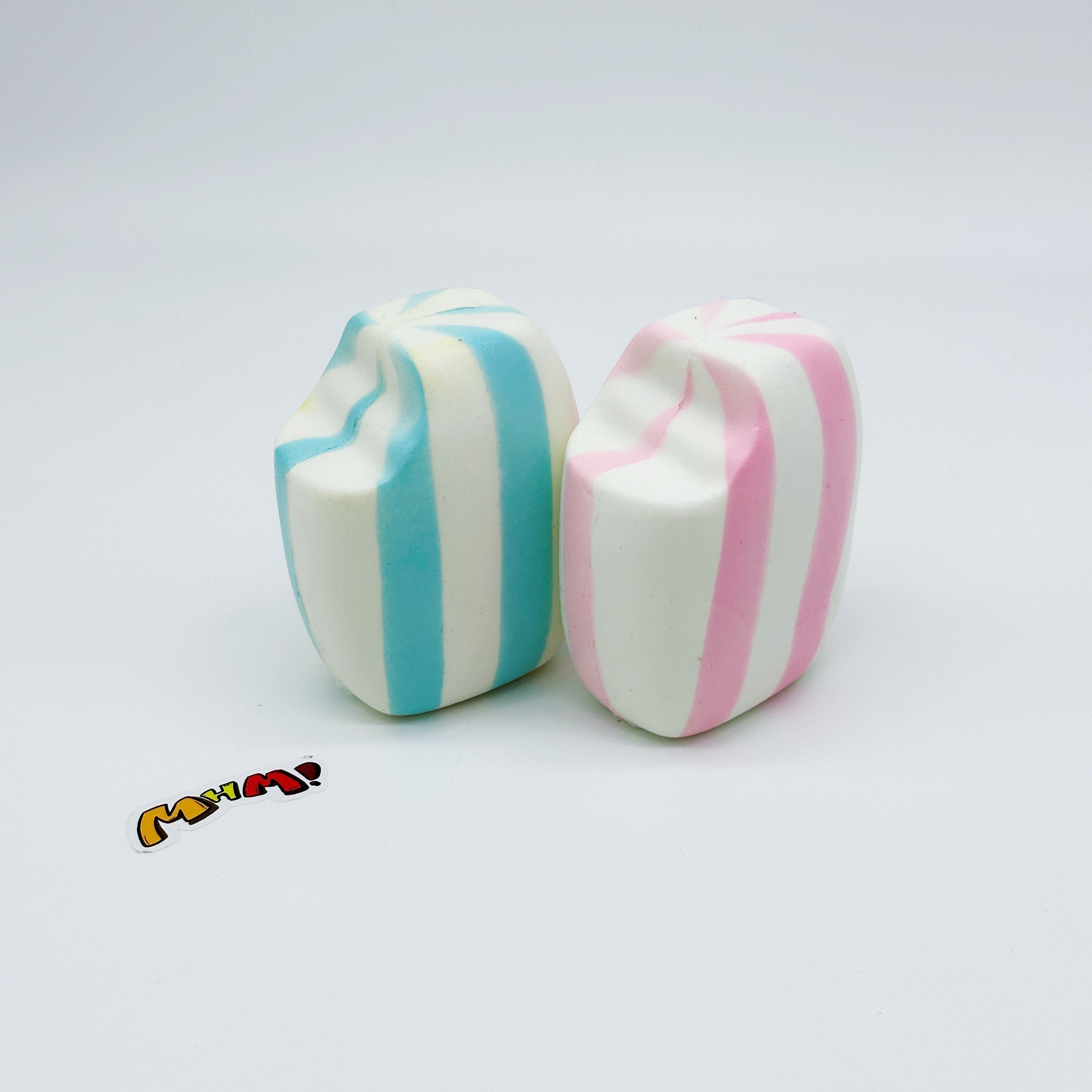 🍬 Striped Fruit Gummy Squishy | Candy Themed Slow Rising Stress Relief Toy