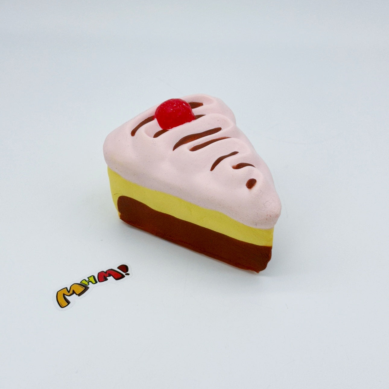 Raspberry Chocolate Cake Slice Squishy | Creamy Dessert – MHM squishy