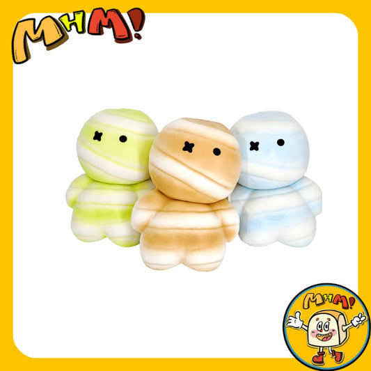 MHM Squishy Festival Series Giant Mummy (Original Color) Sticky Hand Simulation Animal Personification Moist Soft Slow Rebound Stress Relieving Toy Adult Stress Relieving Toy Sensory Toy