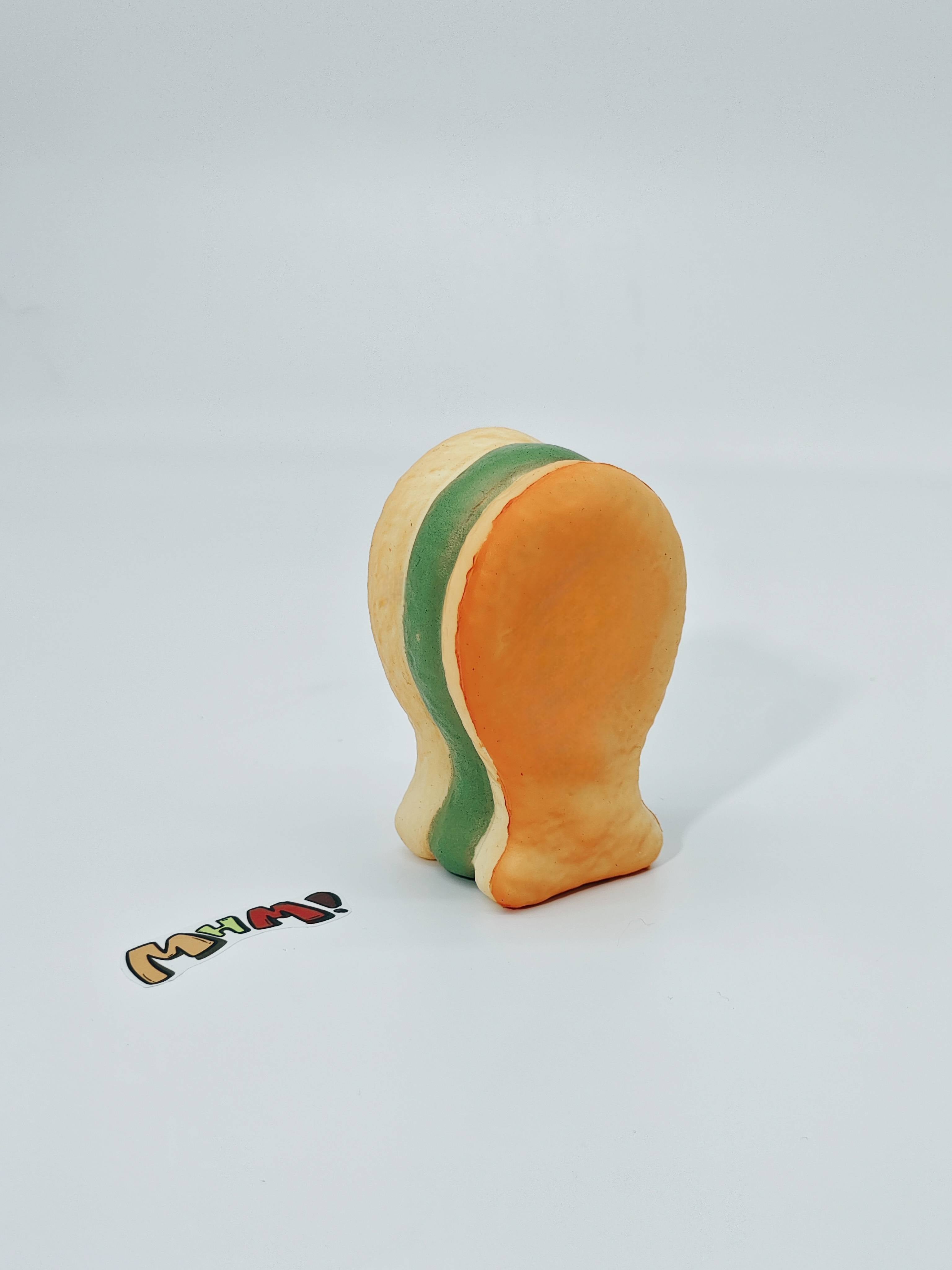 Matcha Filling Fish Cake Squishy | Snack Themed Slow Rising Stres - soft slow rise fidget toy front view