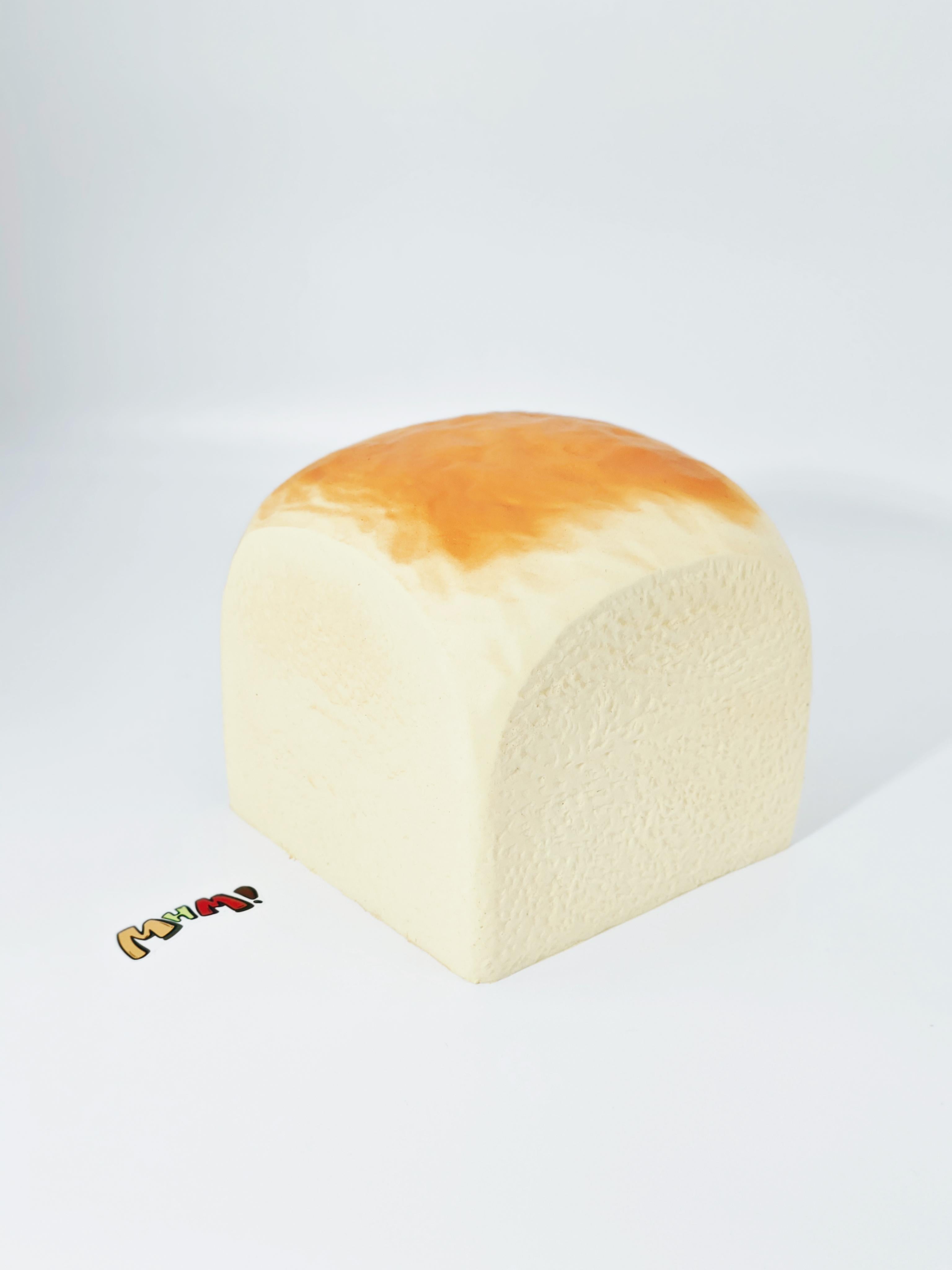 Jumbo Hawaiian Bread Cube Squishy (5-Inch) - Slow Rising Loaf Toy | Realistic Big Bakery Fidget