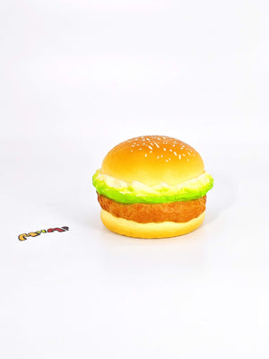 Sticky fried chicken burger squishy toy realistic fast food sandwich fidget with moist texture