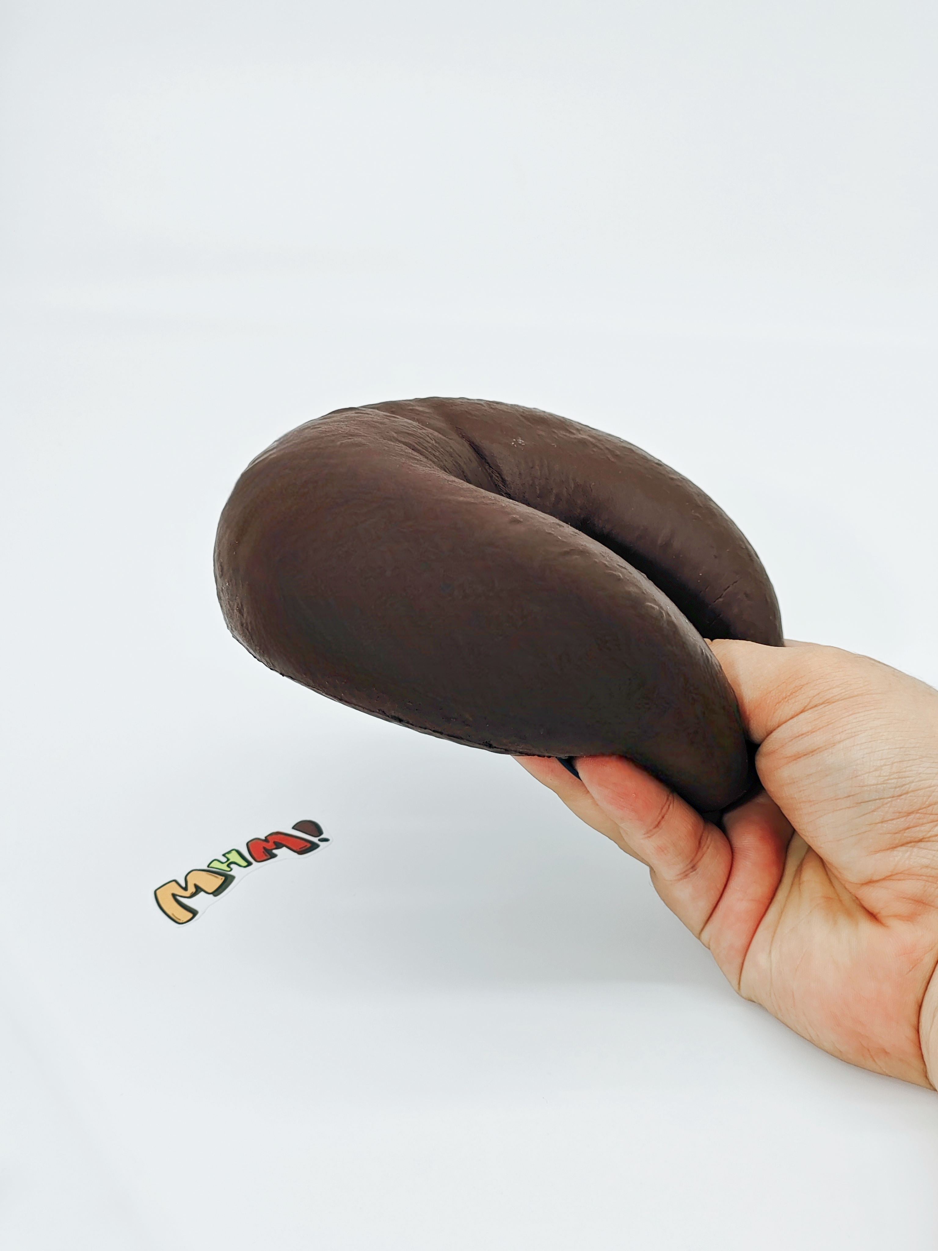 Chocolate Bagel Squishy | Bakery Themed Slow Rising Stress Relief - kawaii squishy toy close up